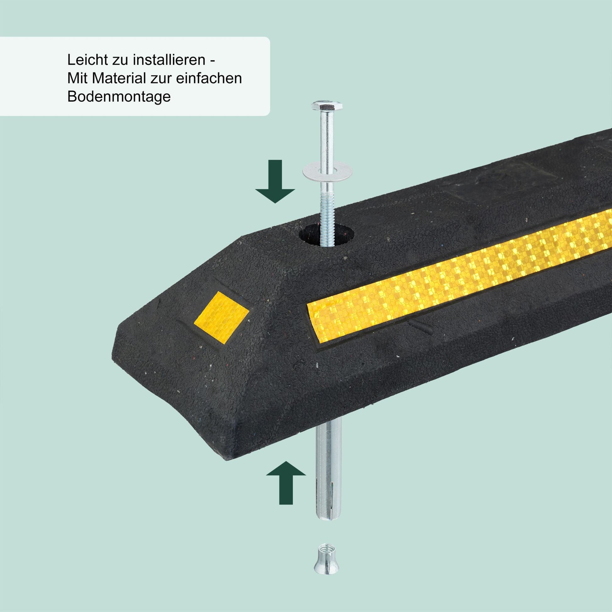 Radstopper 2er-Set Gelb-Schwarz von Relaxdays