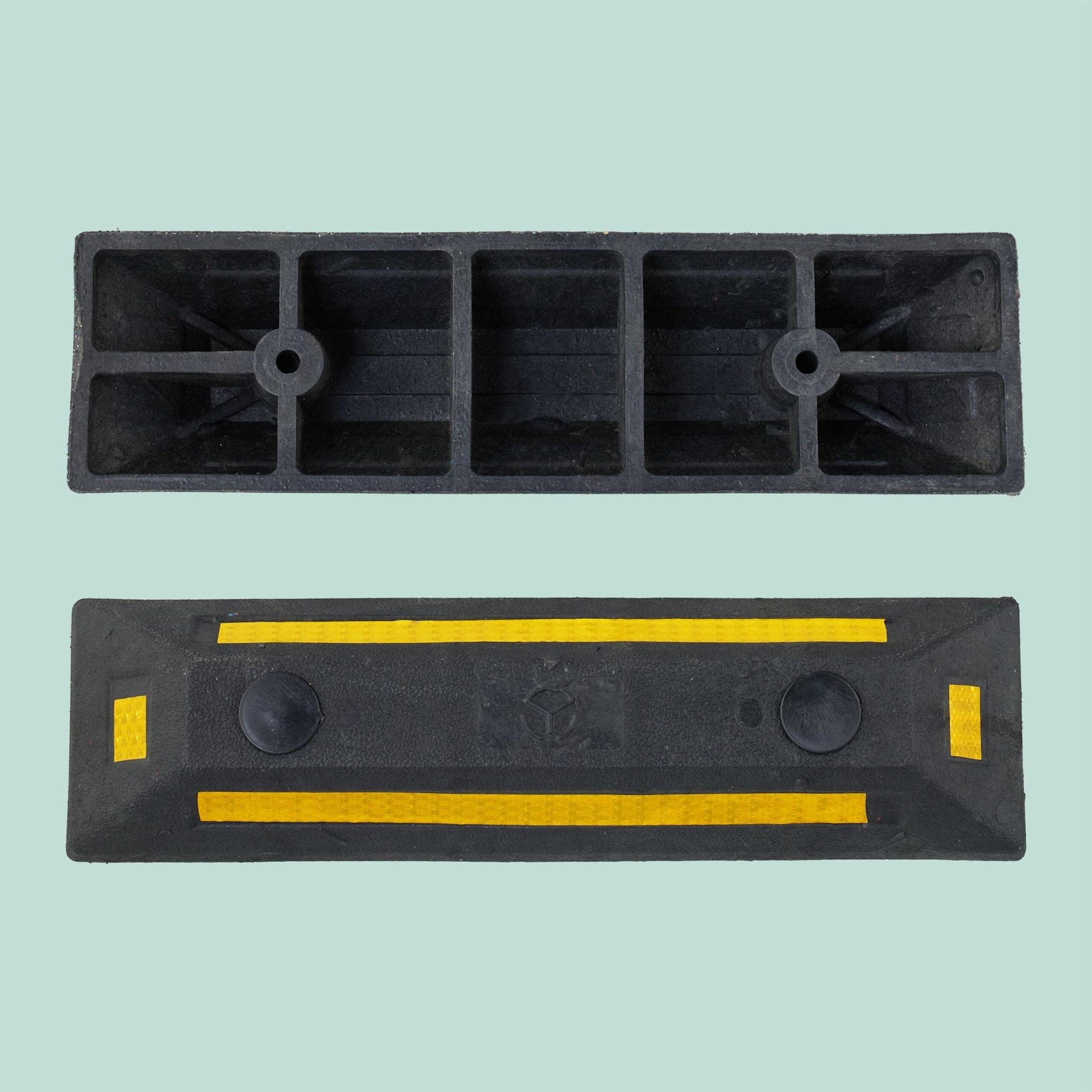 Radstopper 2er-Set Gelb-Schwarz von Relaxdays