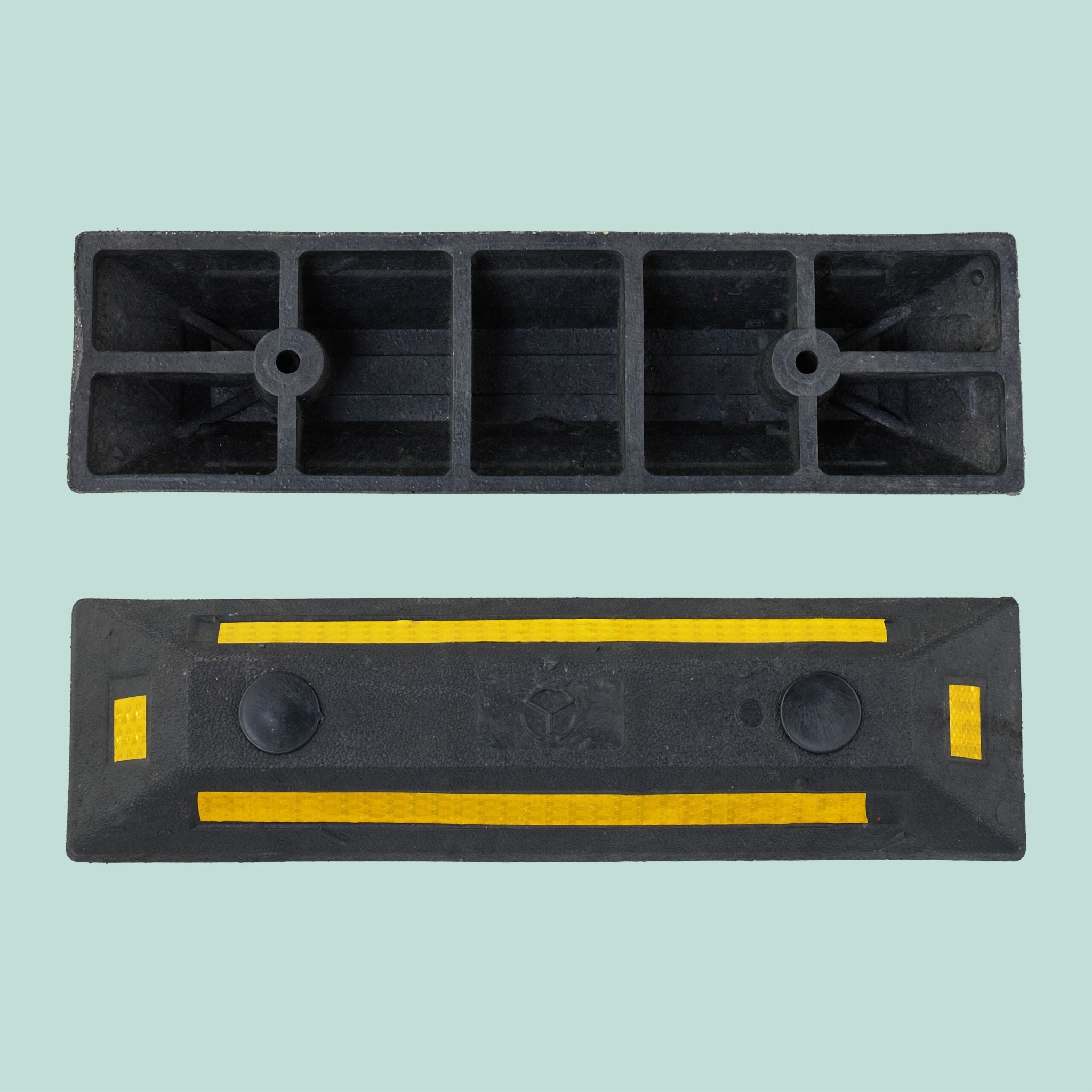 Radstopper 2er-Set Gelb-Schwarz von Relaxdays