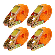 Spanngurte mit Ratsche 4er-Set Gold-Orange von Relaxdays