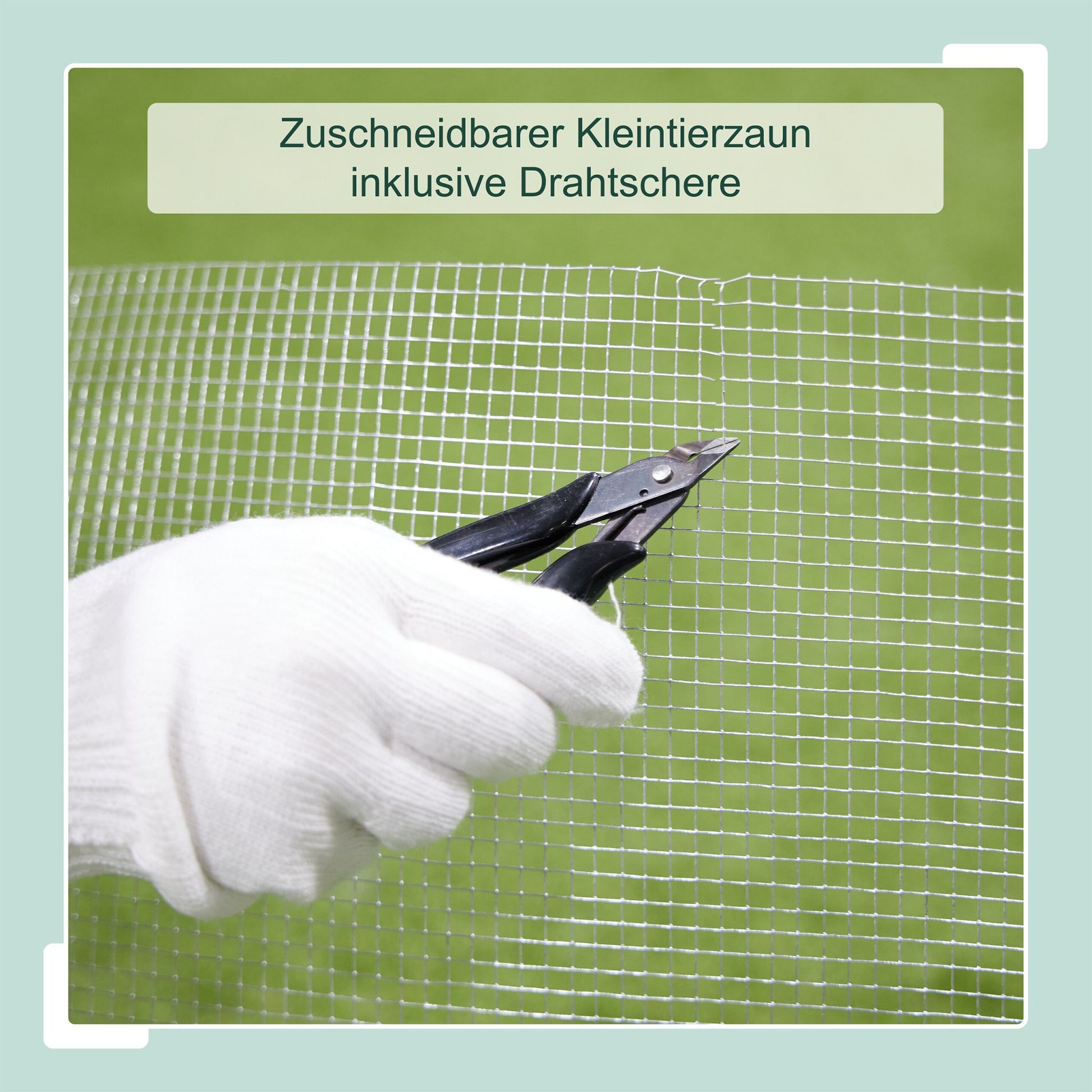 Volierendraht 6,3 x 6,3mm Silber von Relaxdays