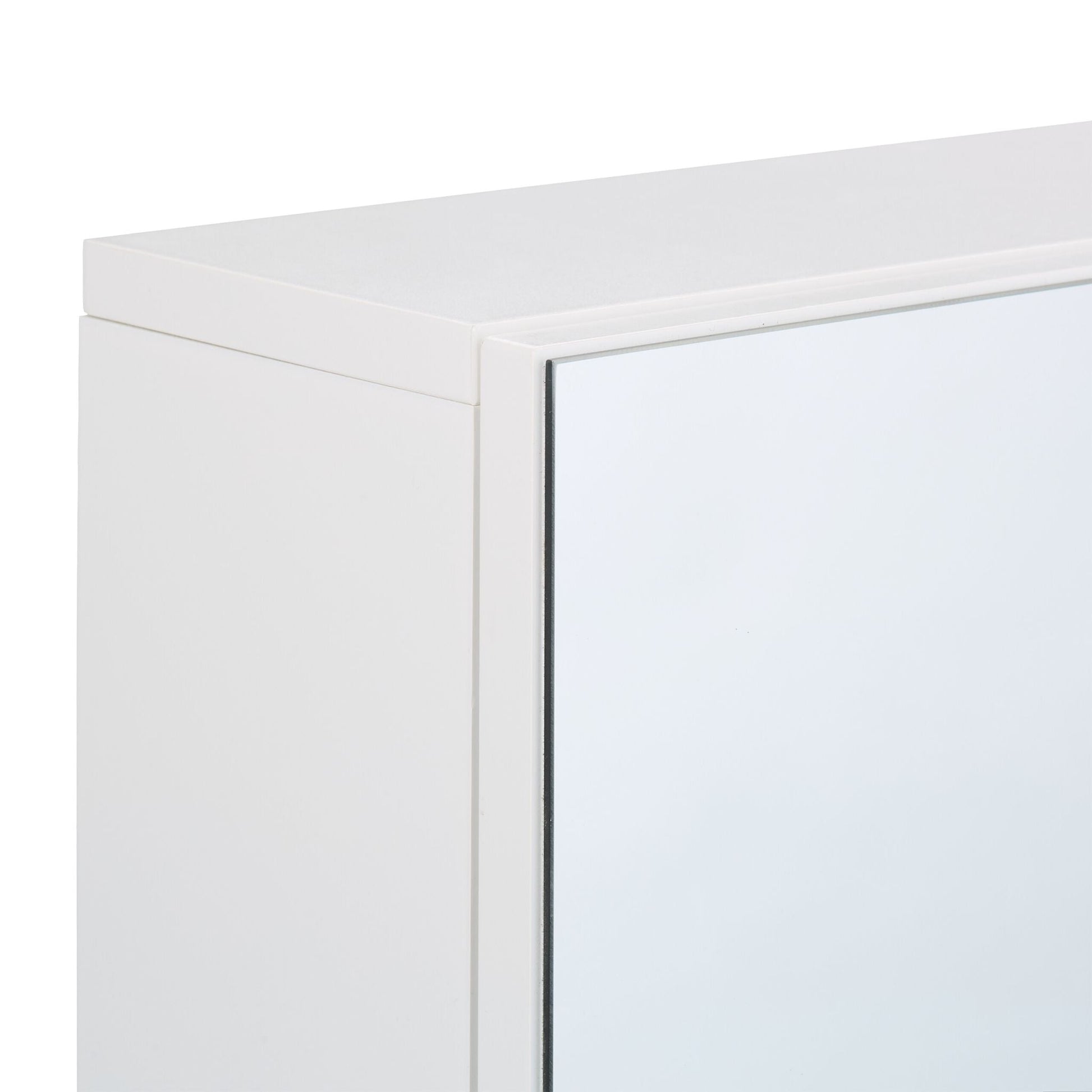 Spiegelschrank für das Bad Weiss-Silber von Relaxdays