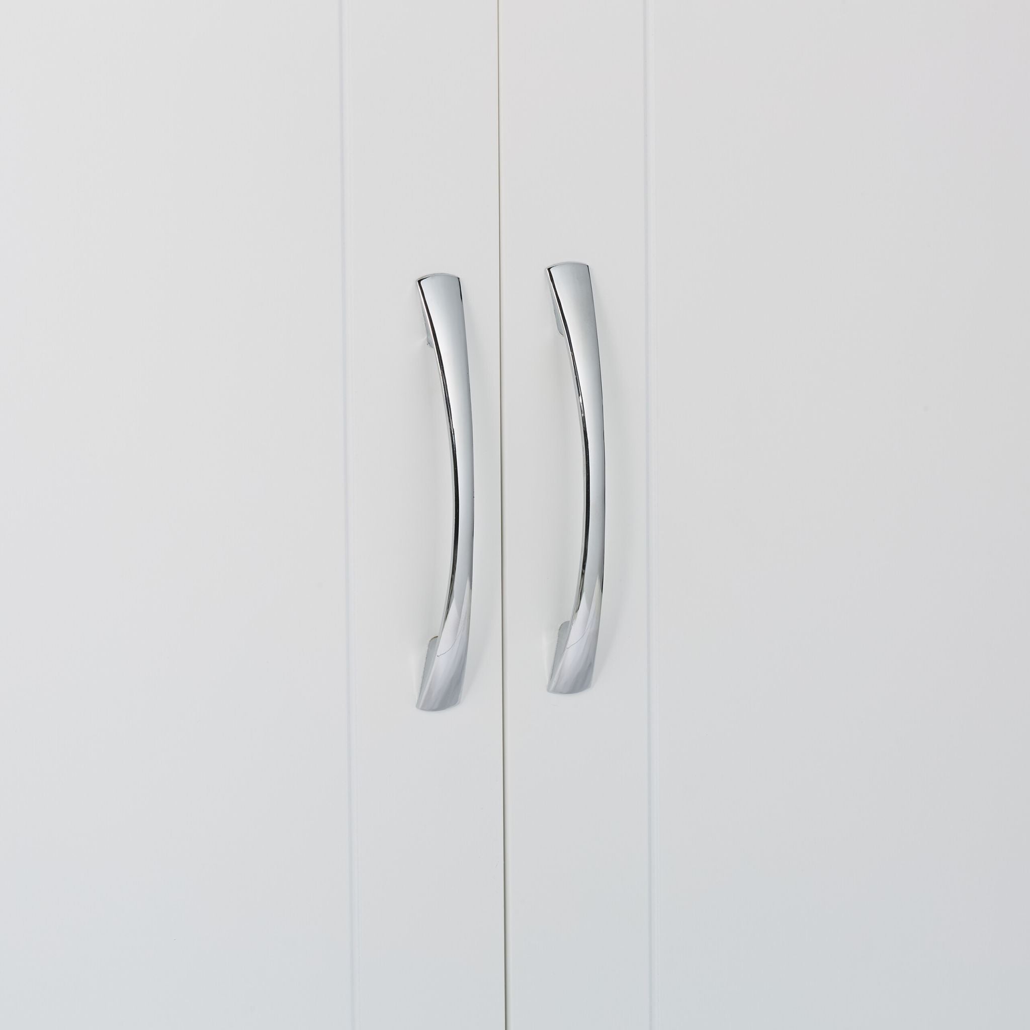 Hängender Badschrank mit 2 Türen Weiss-Silber von Relaxdays