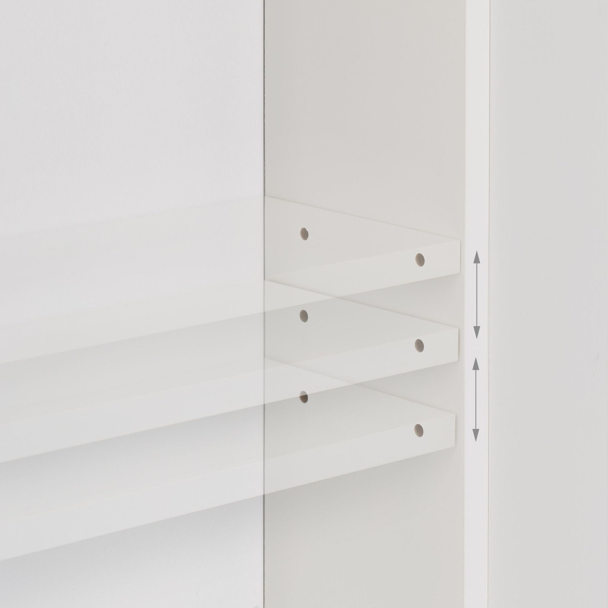 Hängender Badschrank mit Tür Weiss von Relaxdays