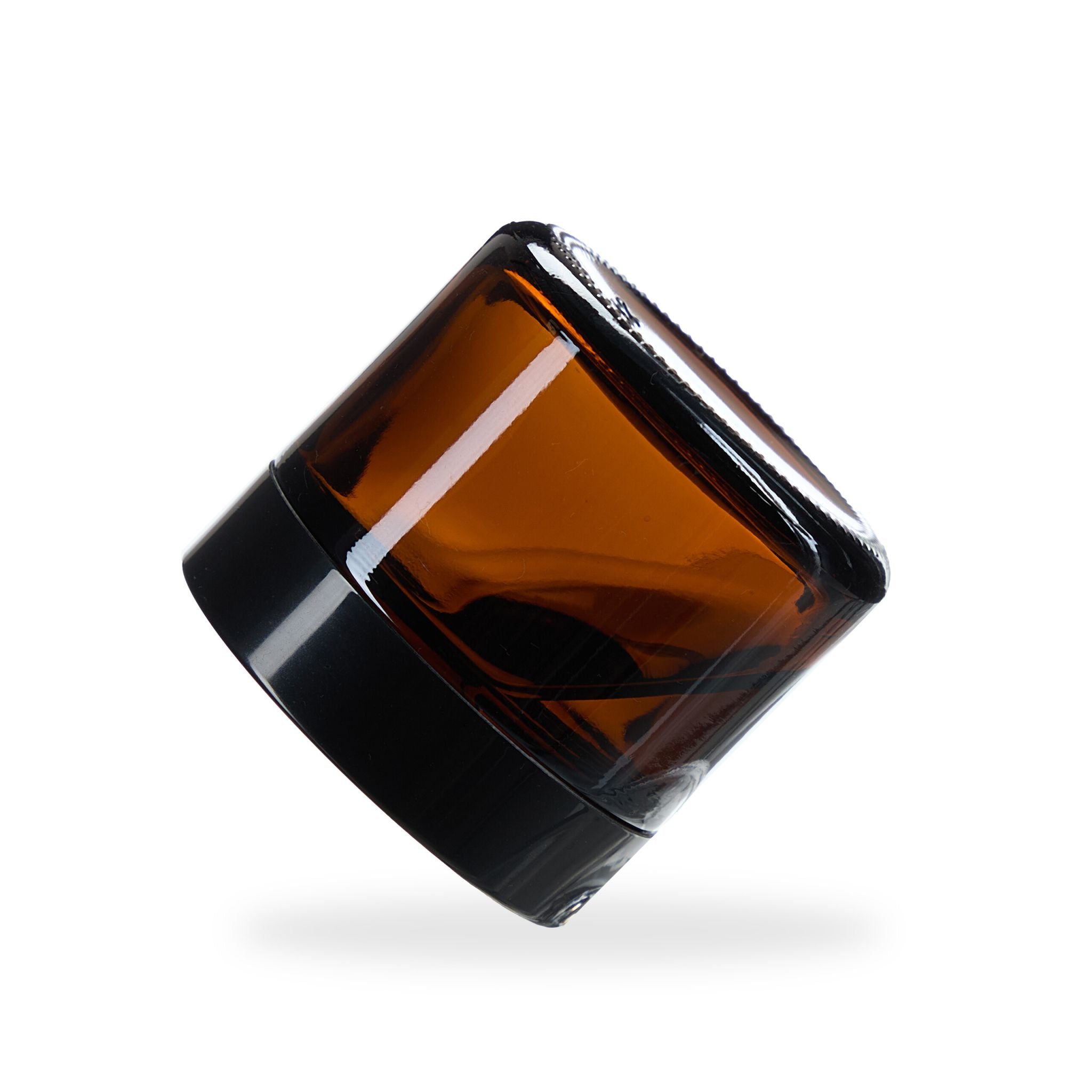 Salbentiegel Braunglas 60 ml Set Braun-Schwarz von Relaxdays
