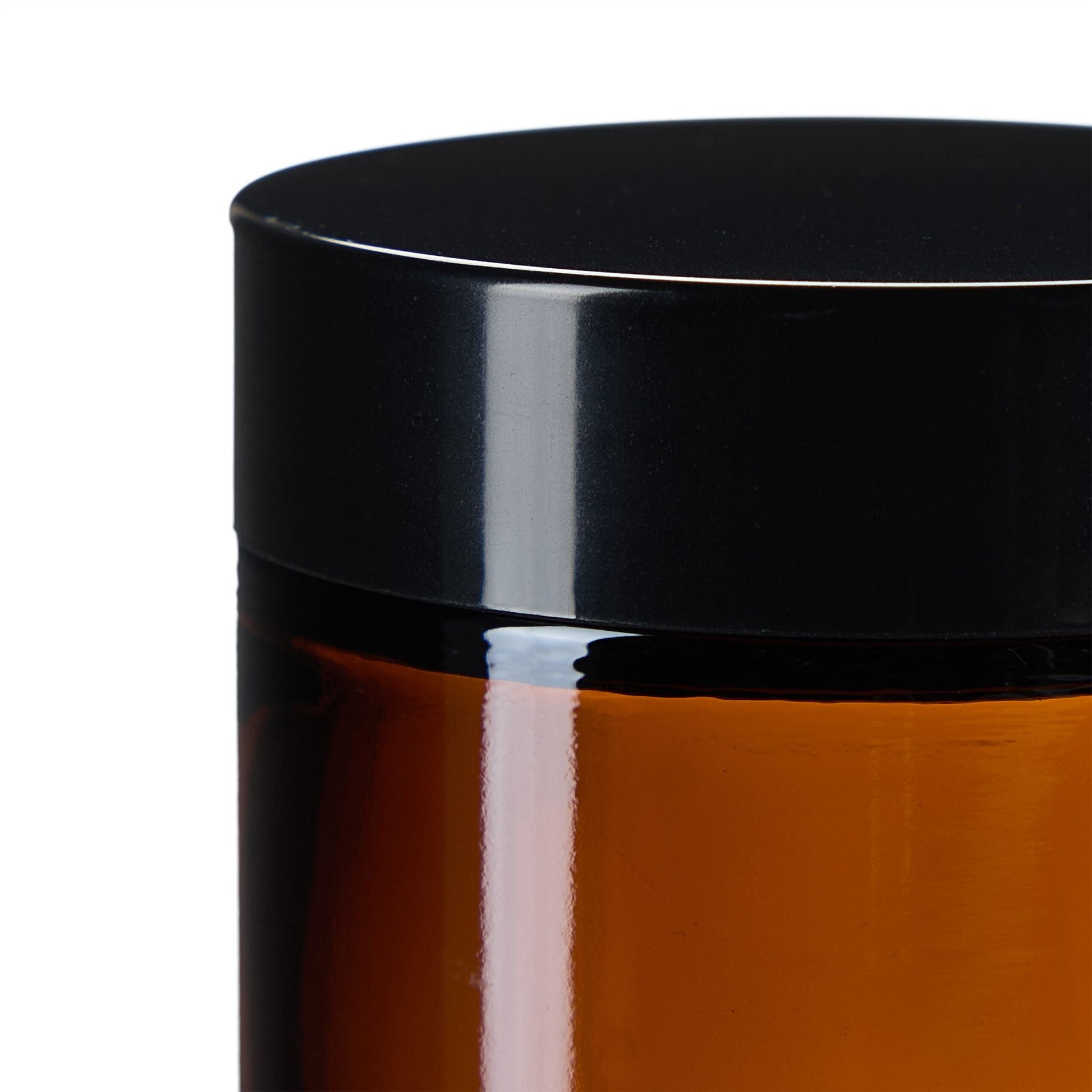 Salbentiegel Braunglas 60 ml Set Braun-Schwarz von Relaxdays