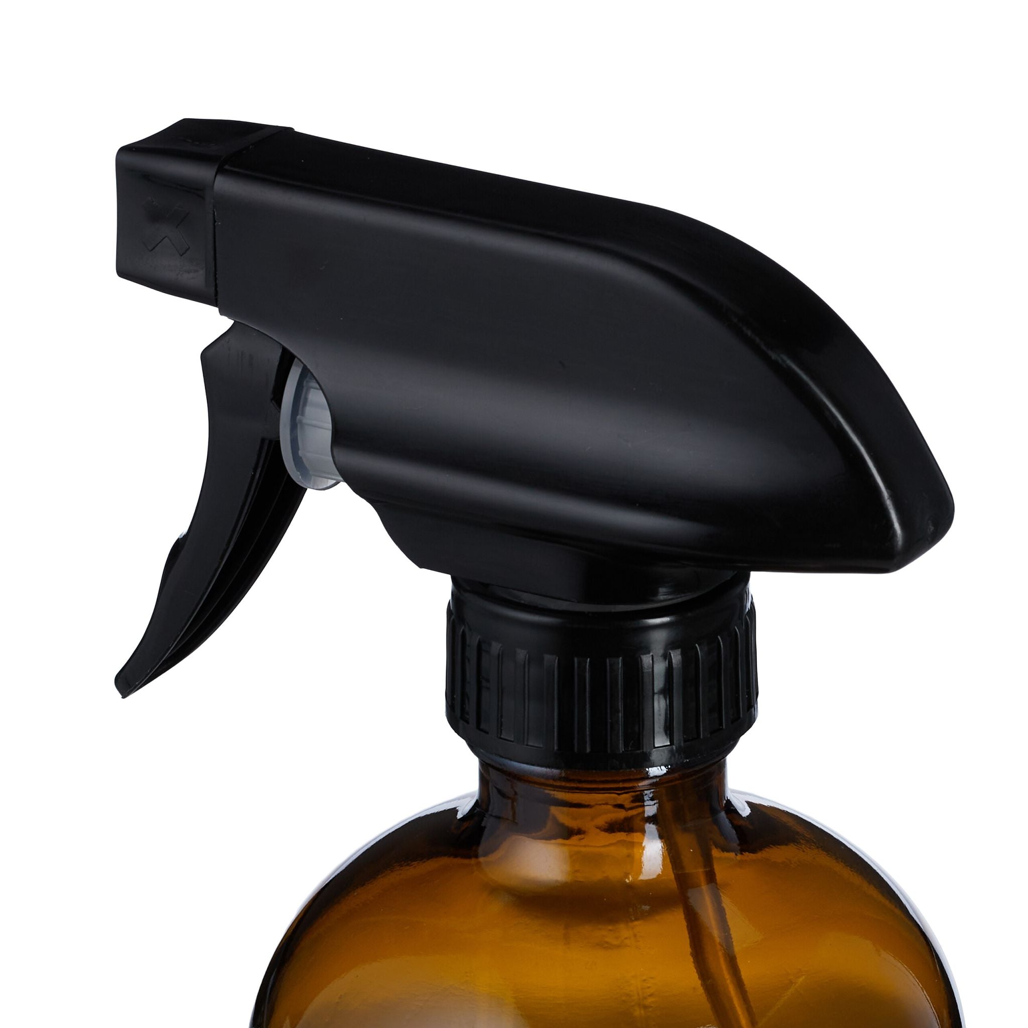 Sprühflasche Braunglas 4er-Set Braun-Schwarz von Relaxdays