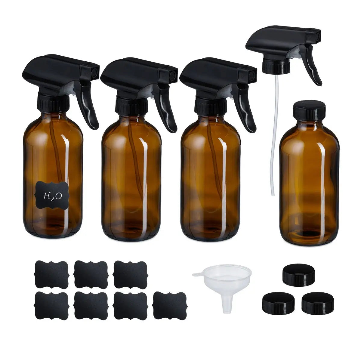 Sprühflaschen 500 ml Braunglas 4er Set von guteszeug.ch