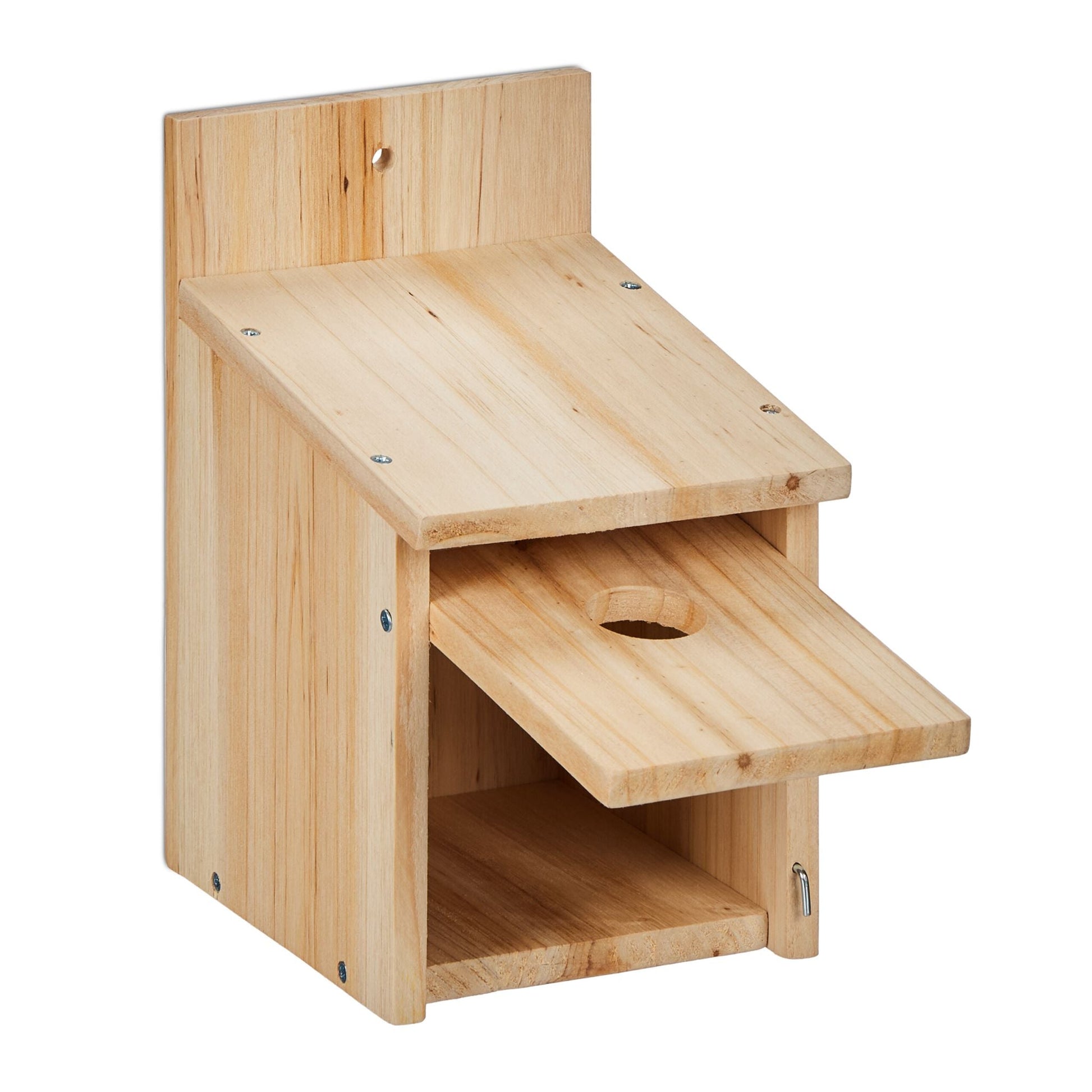 Nistkasten Bausatz für Vögel 2er-Set Hellbraun von Relaxdays