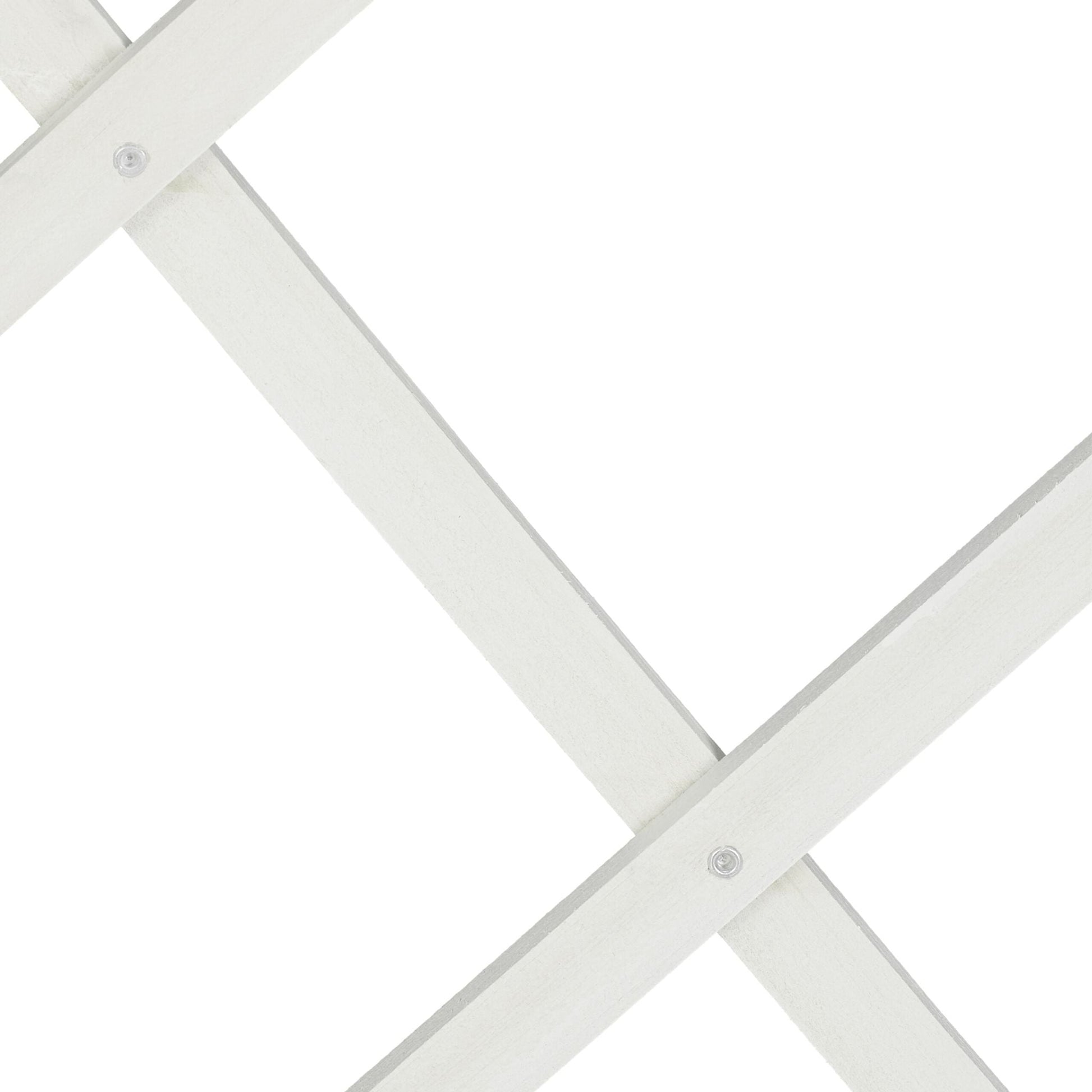 Ausziehbares Rankgitter 3er-Set Weiss von Relaxdays