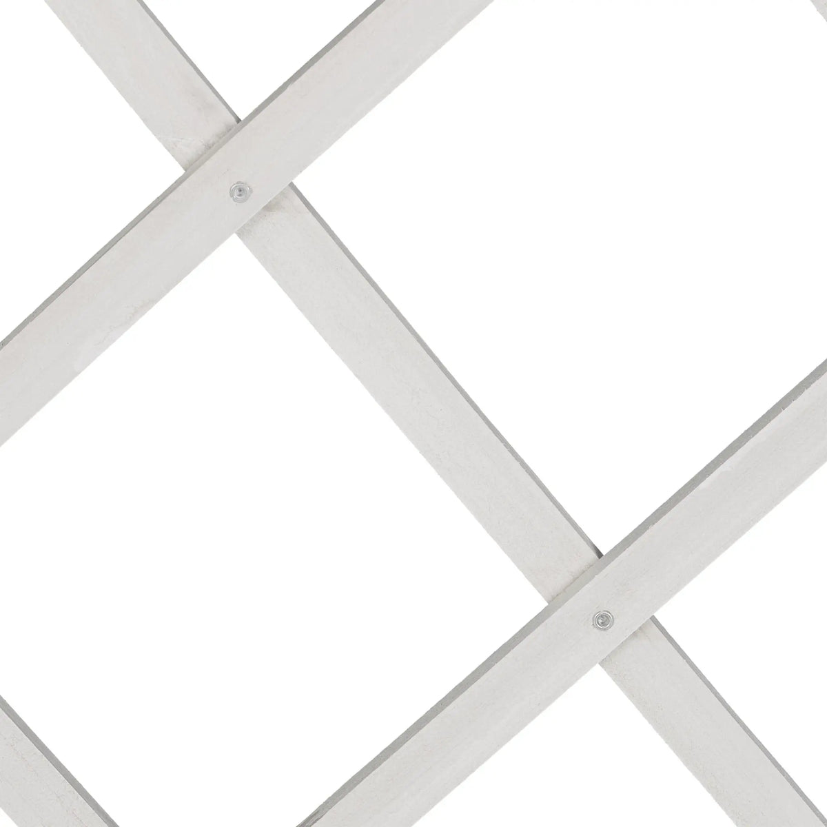Ausziehbares Rankgitter 3er-Set Weiss von Relaxdays