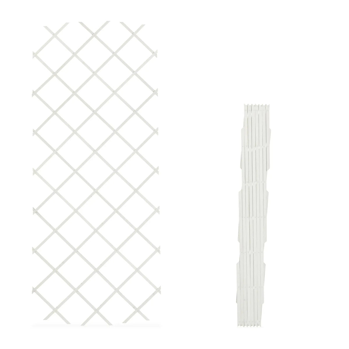 Ausziehbares Rankgitter 3er-Set Weiss von Relaxdays
