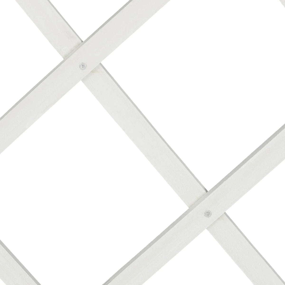 Ausziehbares Rankgitter 3er-Set Weiss von Relaxdays