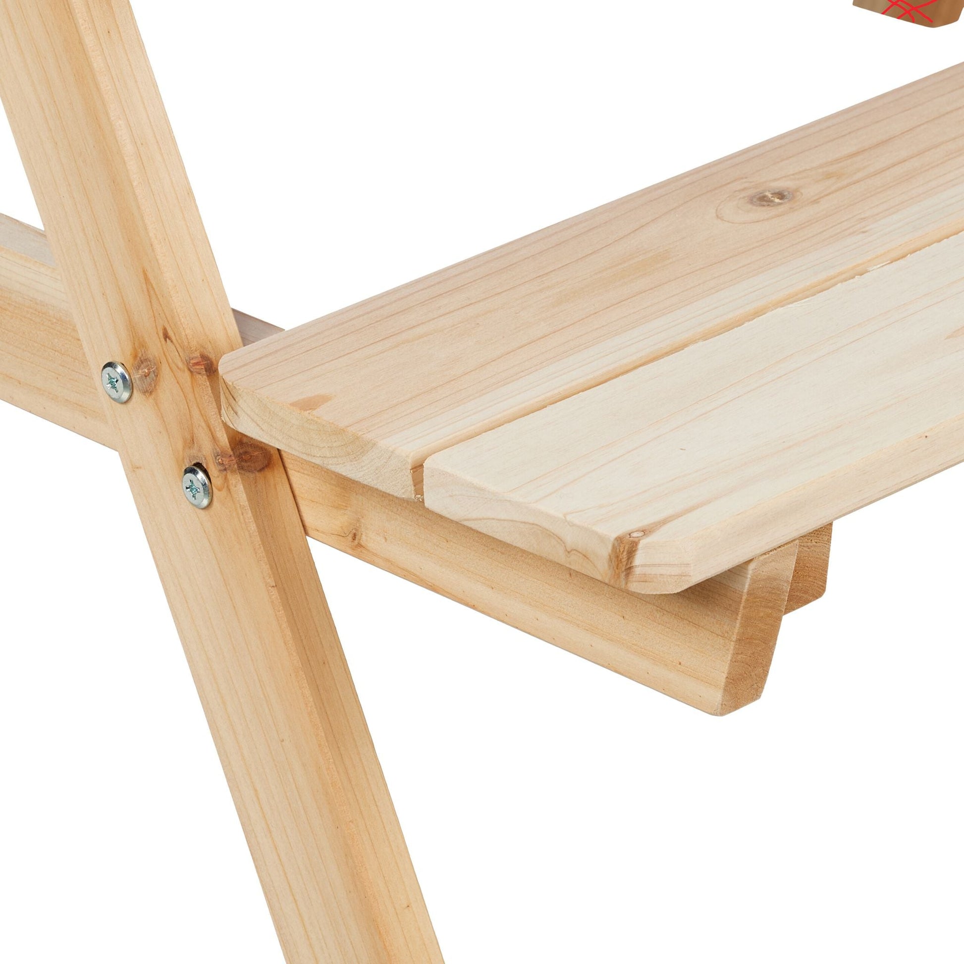 Kindersitzgruppe Holz mit Matschtisch Blau-Hellbraun von Relaxdays