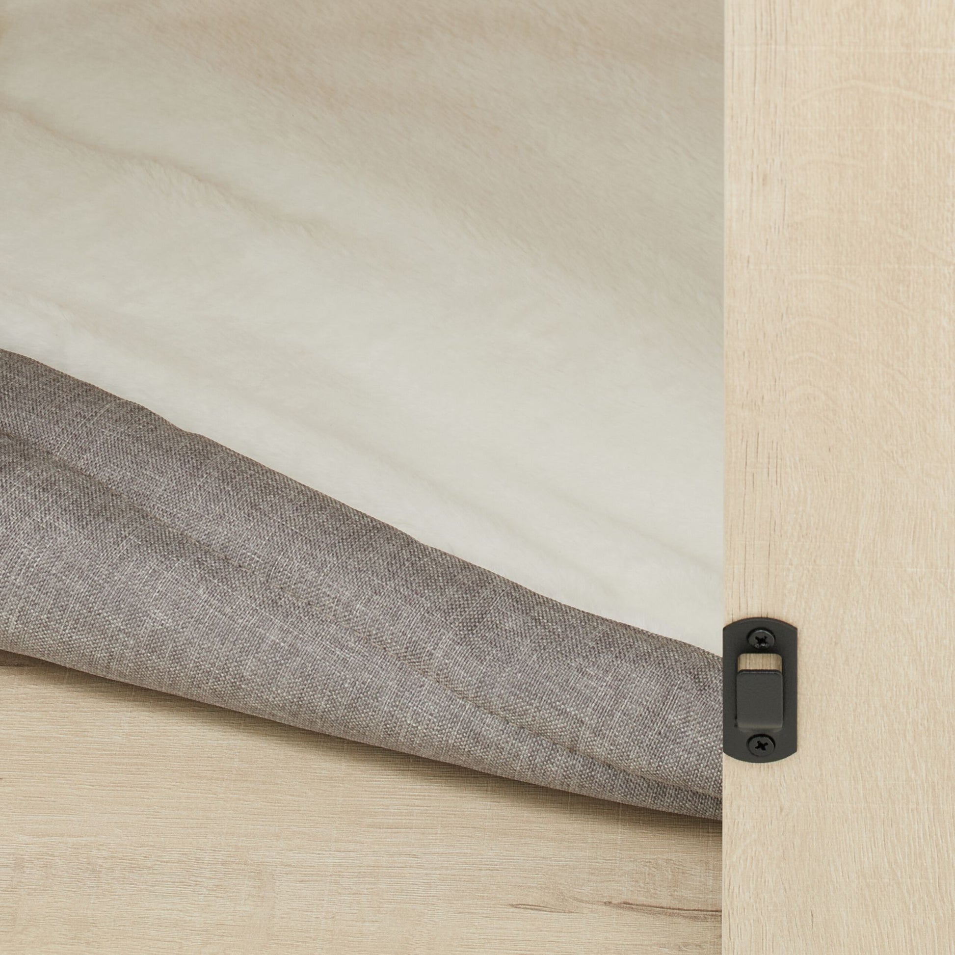Hundekäfig für Zuhause 2 drehbare Näpfe Creme-Schwarz-Silber von Relaxdays