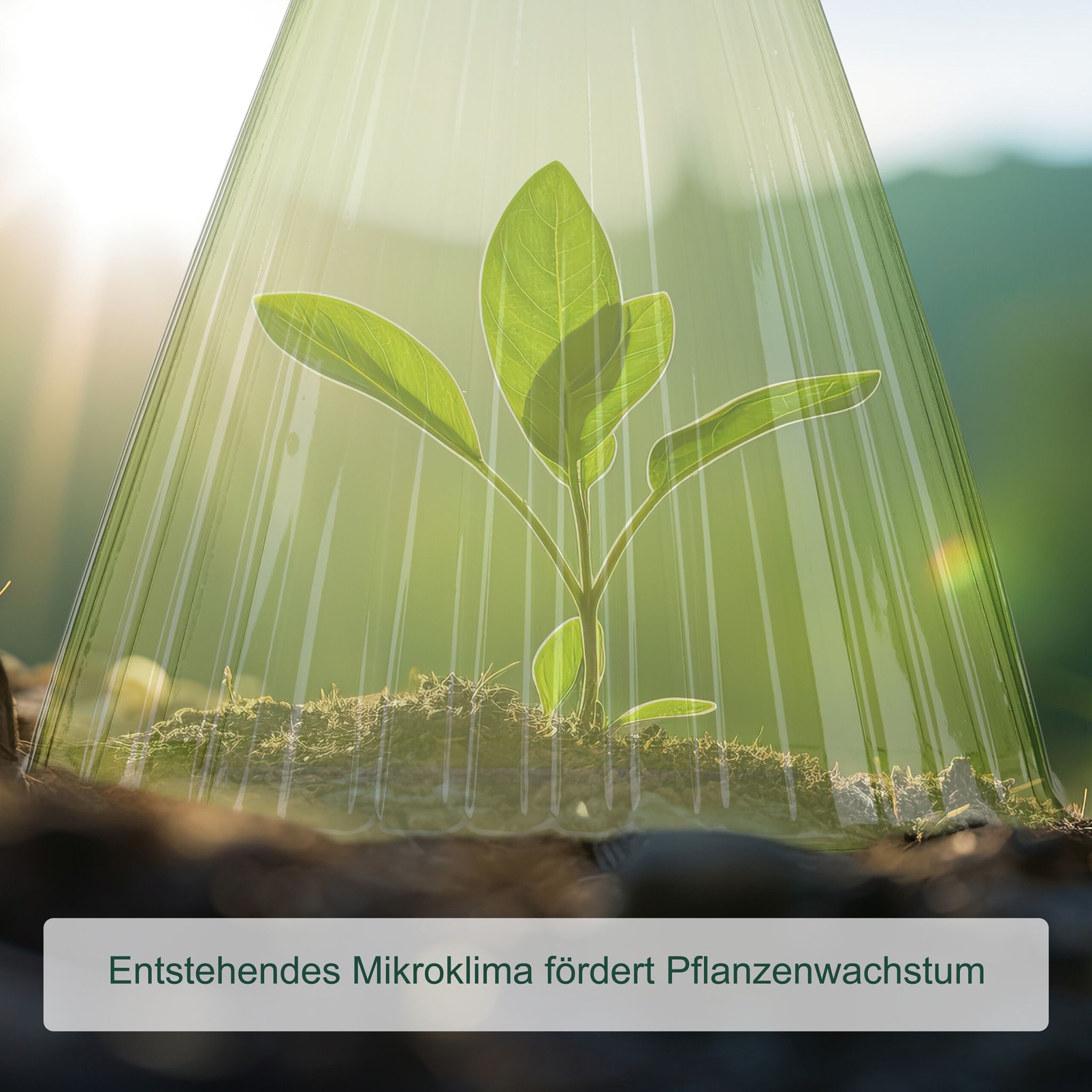 Pflanzenhut Schnecken Set Grün von Relaxdays