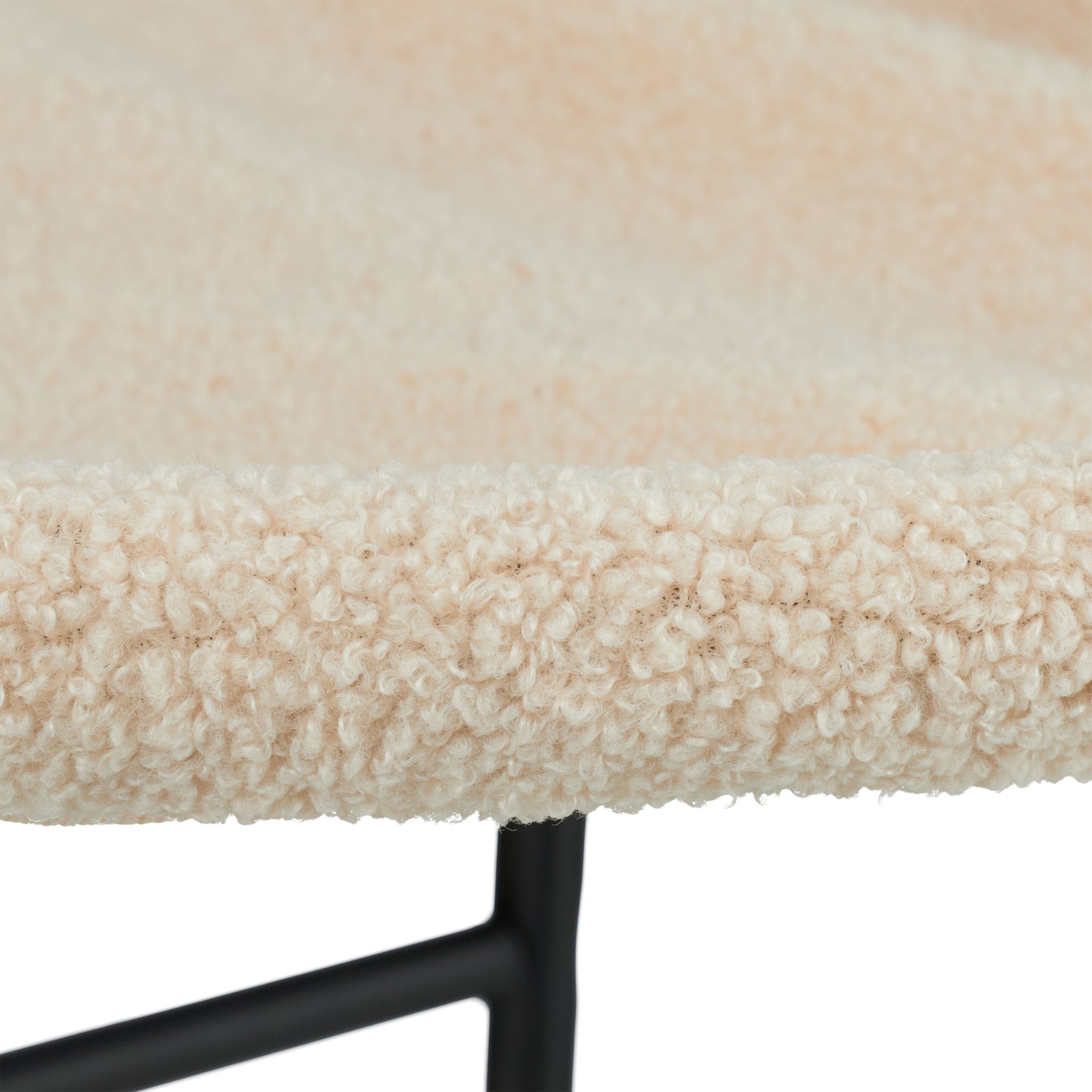Stehende Katzenhängematte mit Plüsch Beige-Schwarz von guteszeug.ch