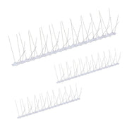 Vogelabwehr Spikes 3er-Set Silber-Transparent von Relaxdays