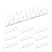Vogelabwehr Spikes 10er-Set Silber-Transparent von Relaxdays