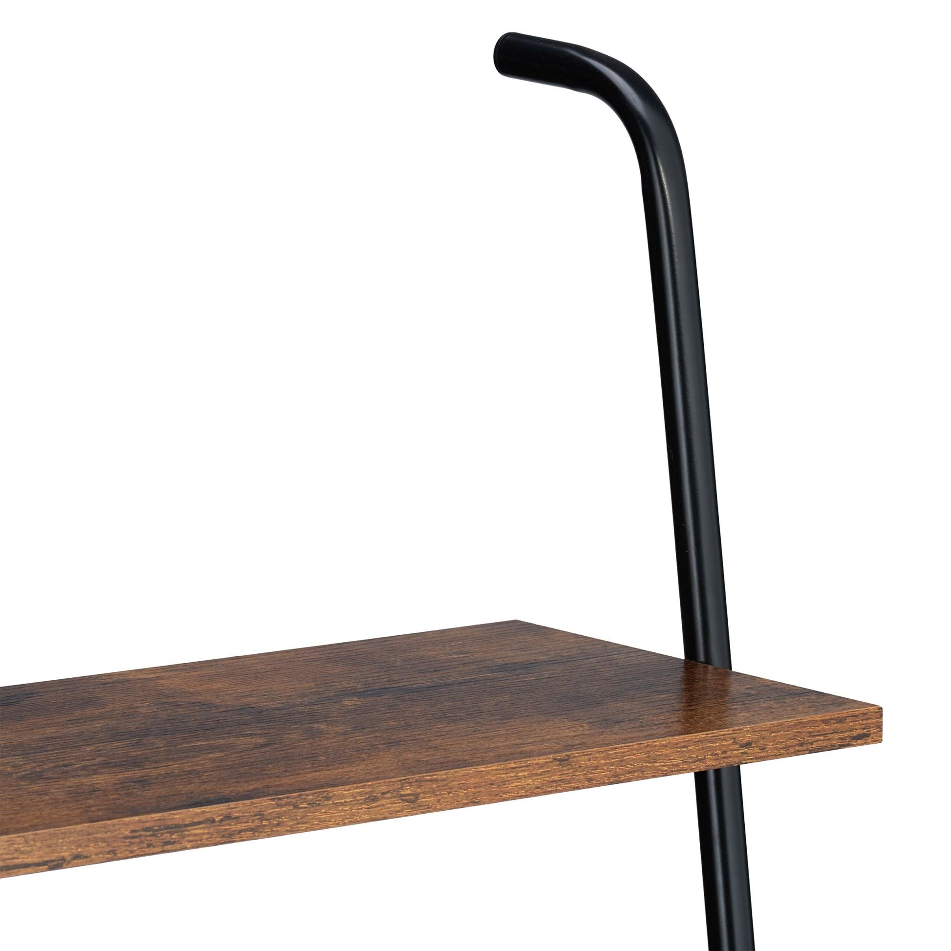 Industrial Handtuchleiter mit Ablage Braun-Schwarz von Relaxdays
