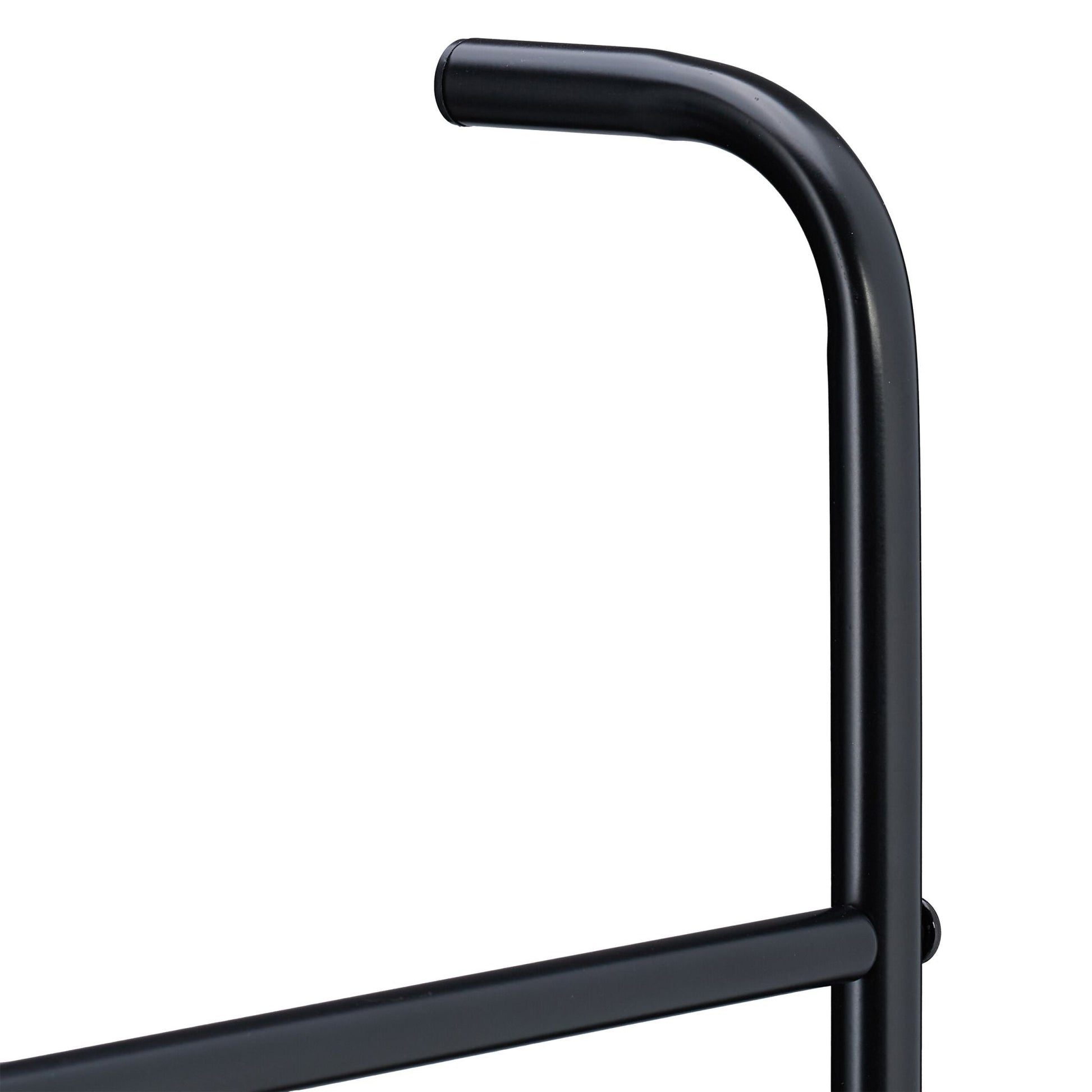 Handtuchleiter Metall mit 6 Sprossen Schwarz von Relaxdays