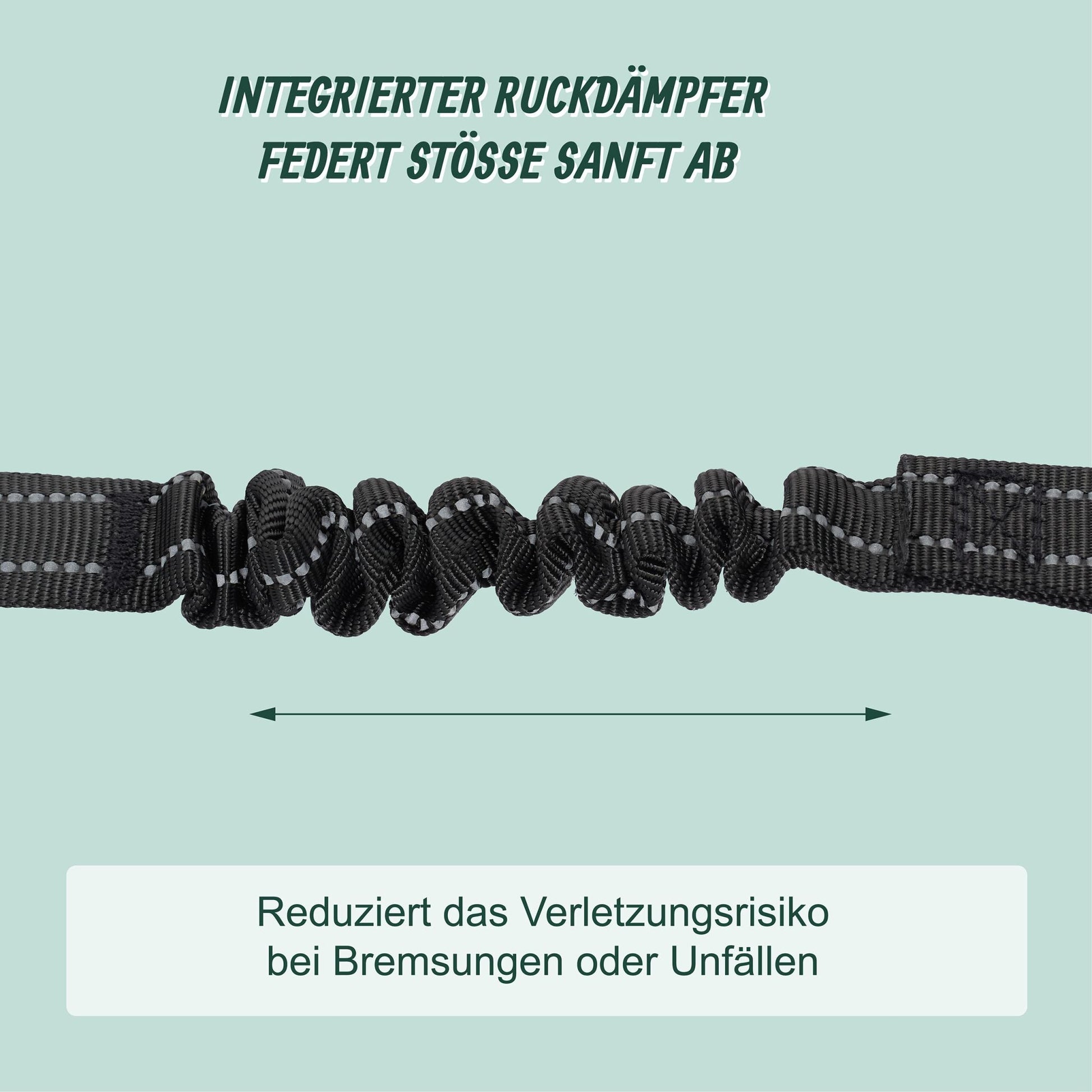 Verstellbarer Hundegurt für Auto Schwarz von Relaxdays