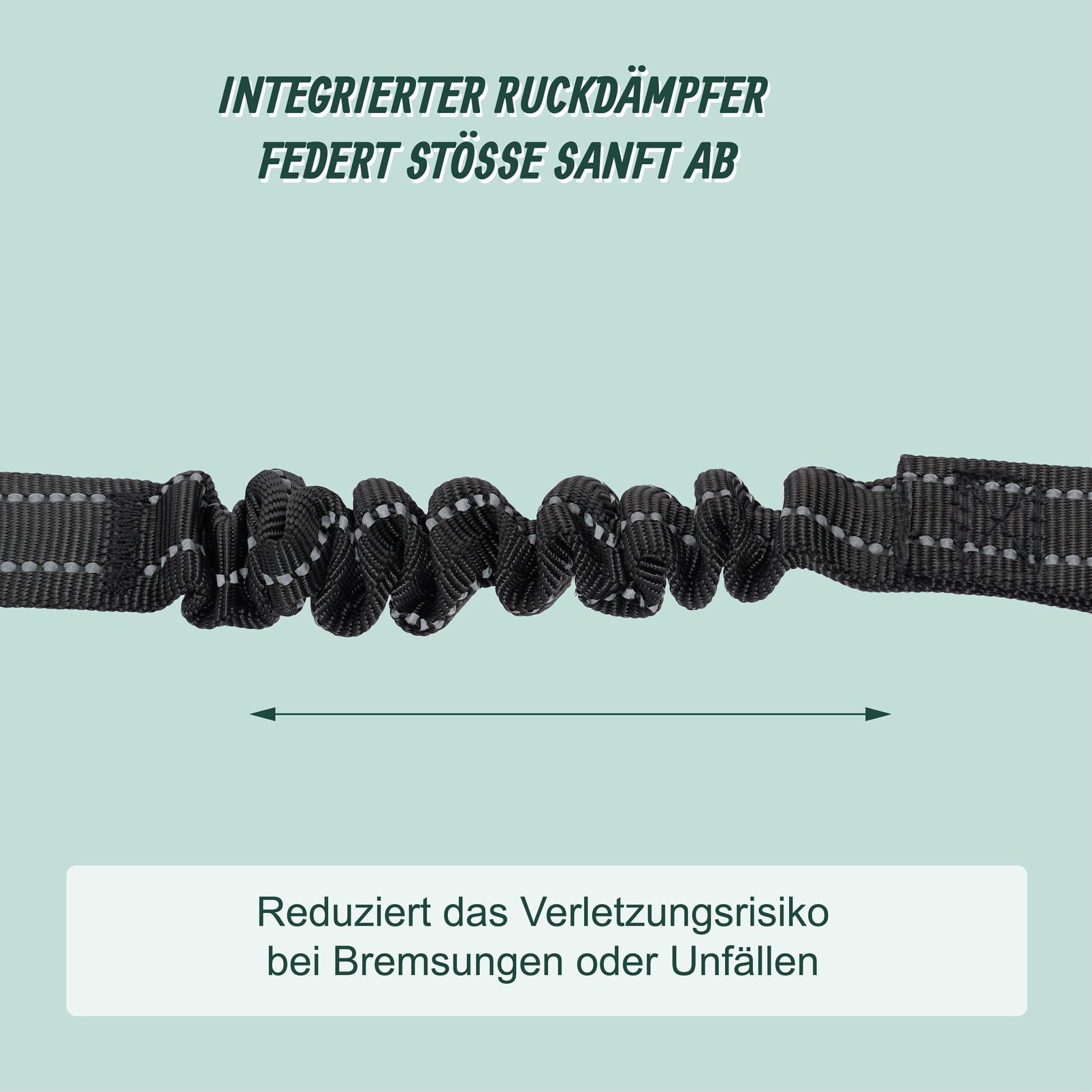 Verstellbarer Hundegurt für Auto Schwarz von Relaxdays