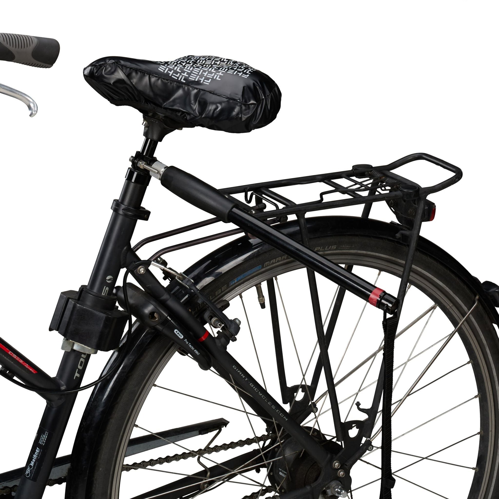 Fahrradleine für Hunde mit Abstandhalter Schwarz-Silber von Relaxdays