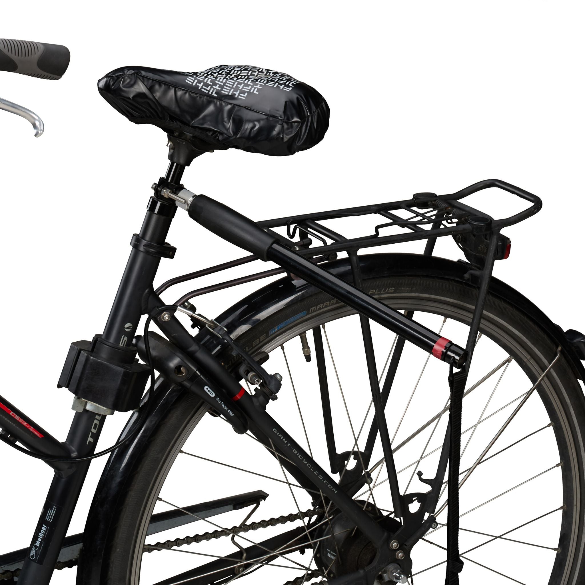 Fahrradleine für Hunde mit Abstandhalter Schwarz-Silber von Relaxdays