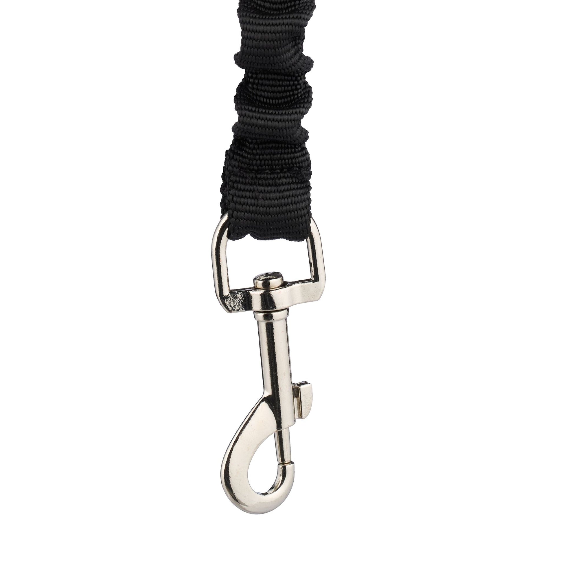 Fahrradleine für Hunde mit Abstandhalter Schwarz-Silber von Relaxdays