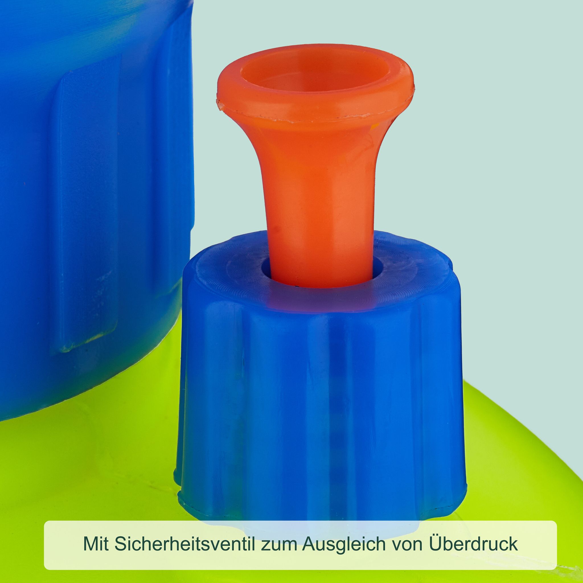 Drucksprüher mit Lanze Blau-Gelb-Schwarz von Relaxdays