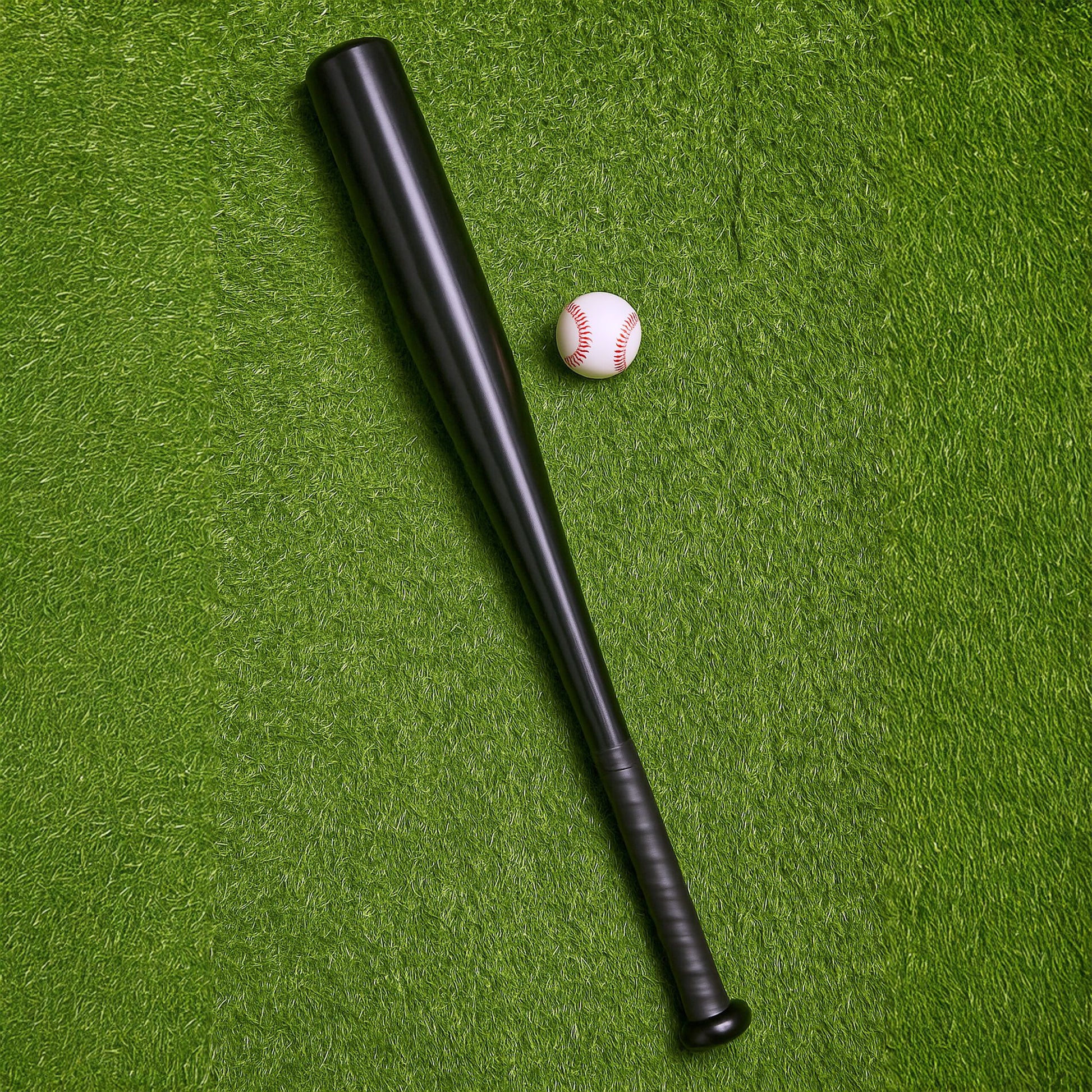 Baseballschläger 18 Aluminium Schwarz von Relaxdays