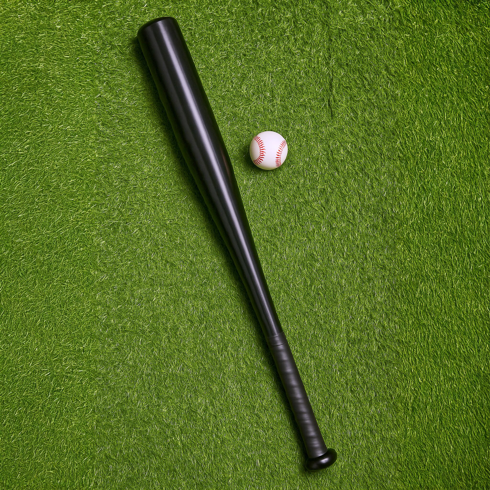 Baseballschläger 18 Aluminium Schwarz von Relaxdays