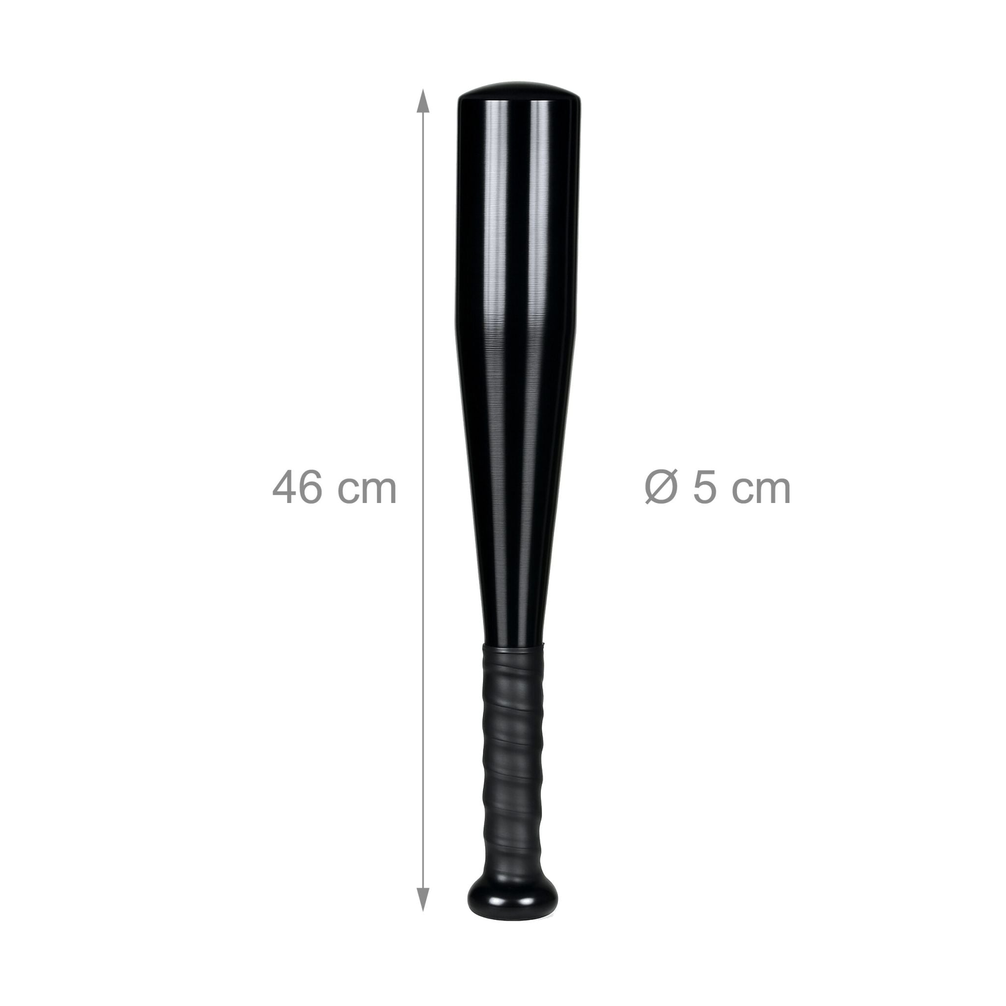 Baseballschläger 18 Aluminium Schwarz von Relaxdays