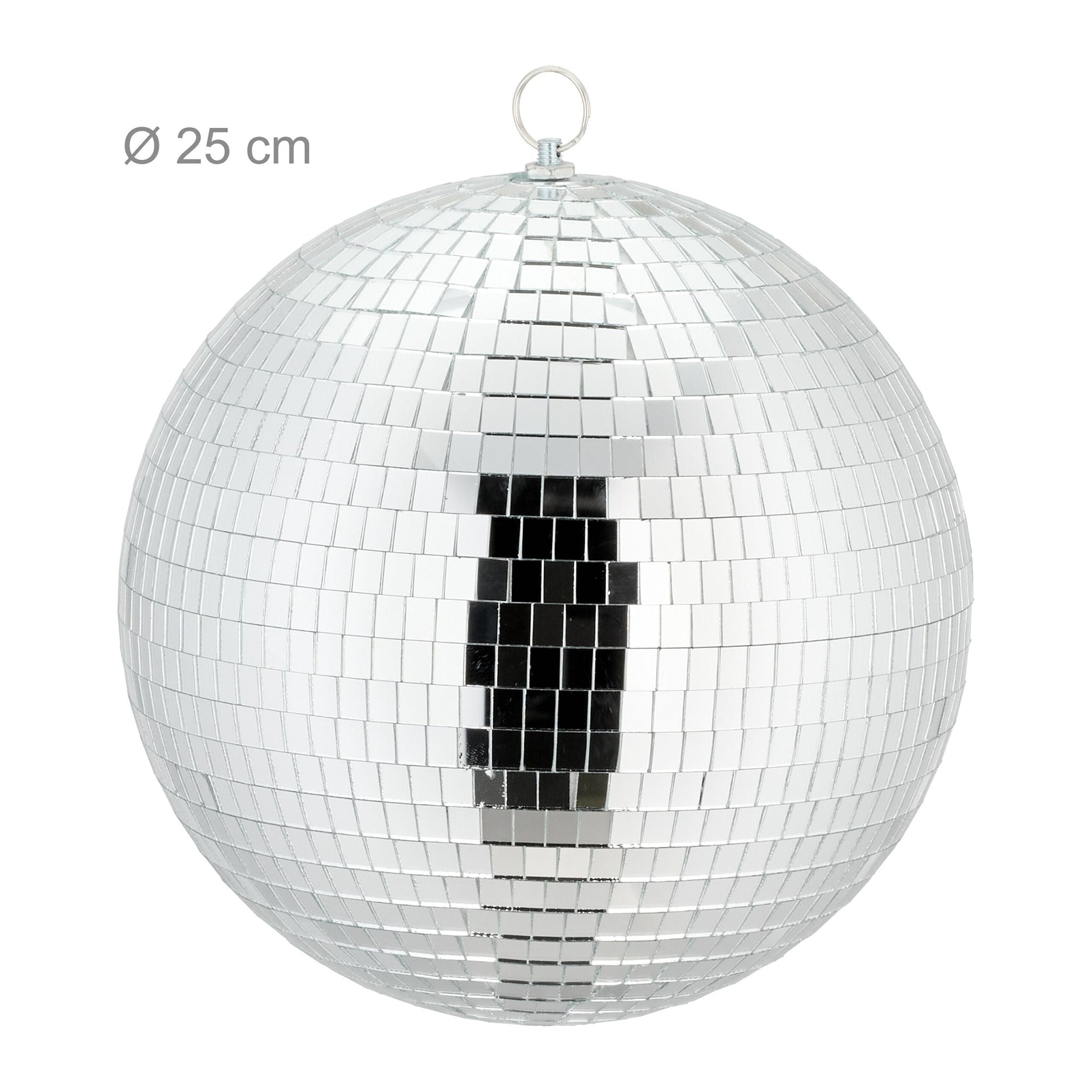 Discokugel 25cm Silber von Relaxdays