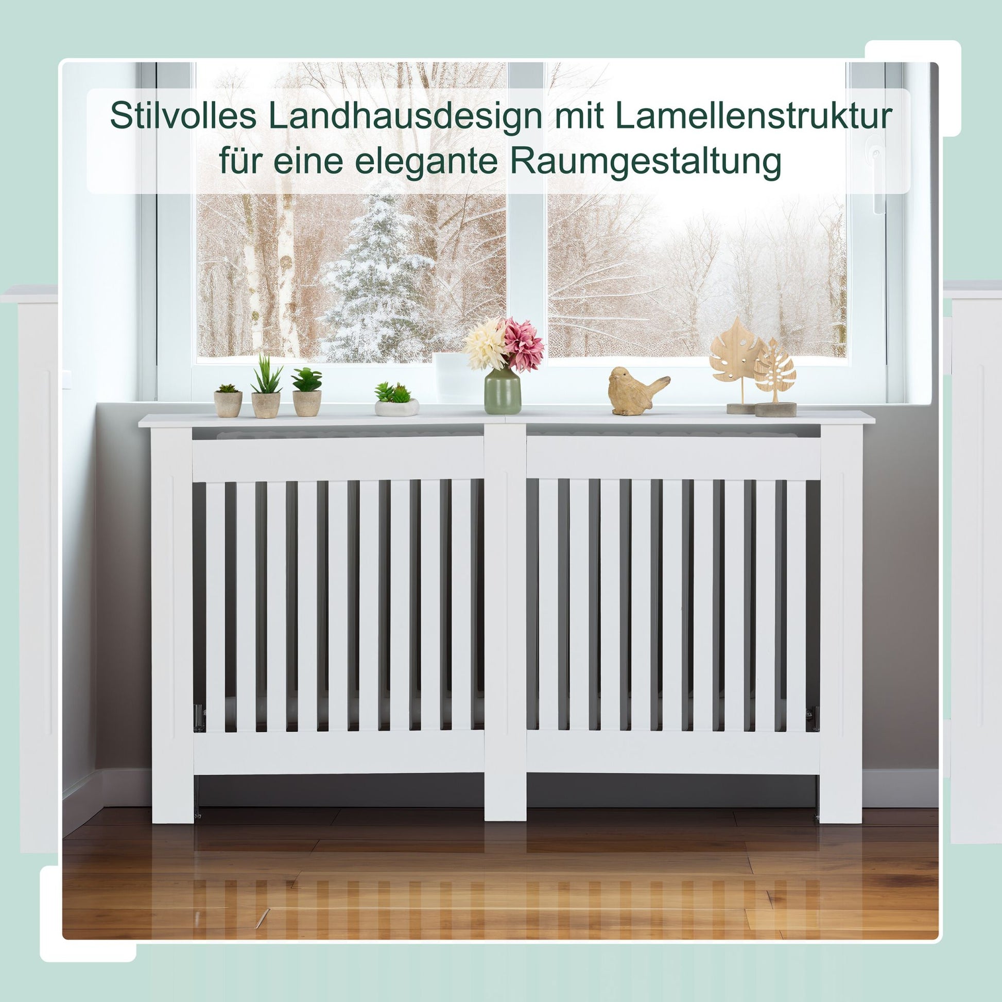 Heizkörperverkleidung Landhausstil Weiss von Relaxdays