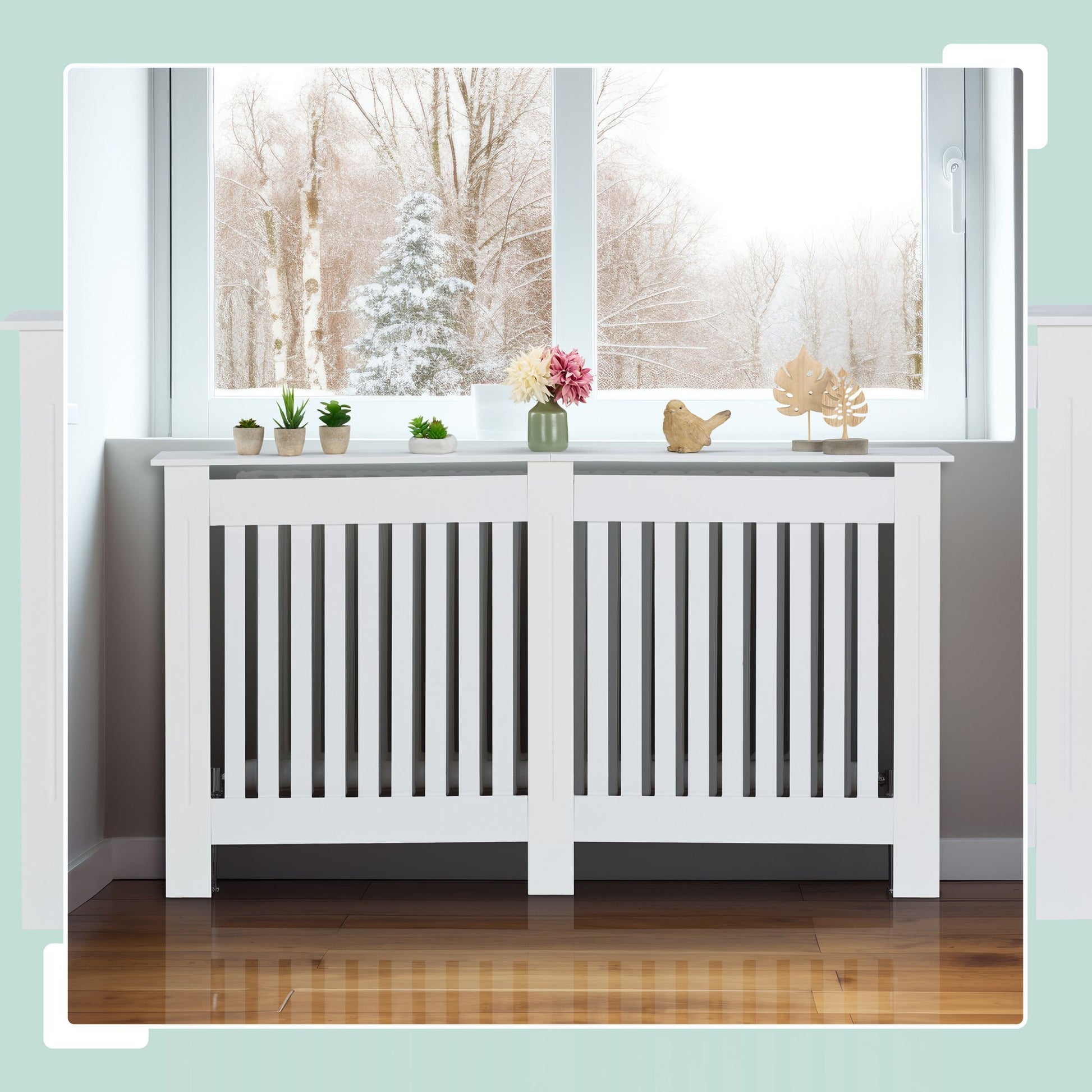 Heizkörperverkleidung Landhausstil Weiss von Relaxdays
