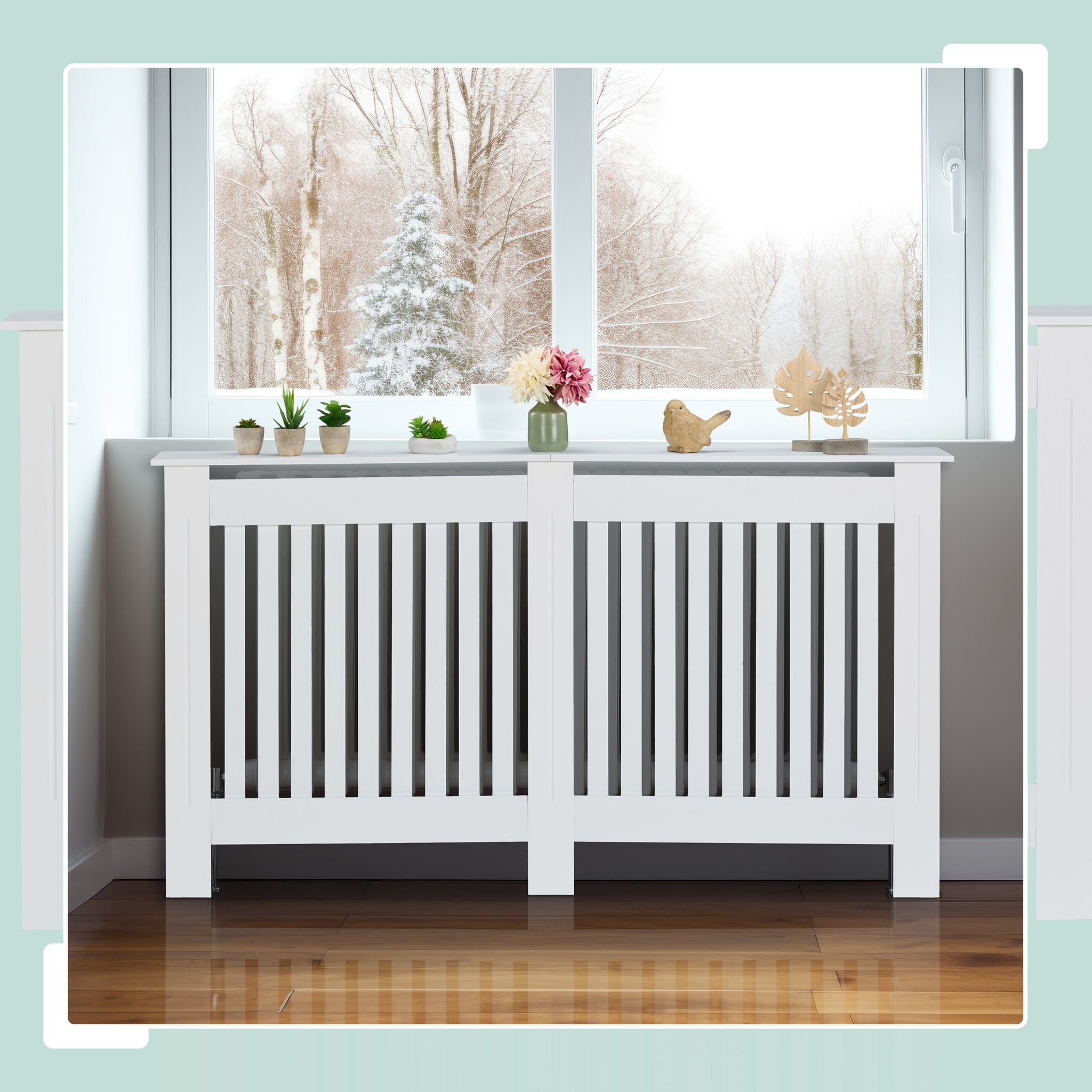 Heizkörperverkleidung Landhausstil Weiss von Relaxdays