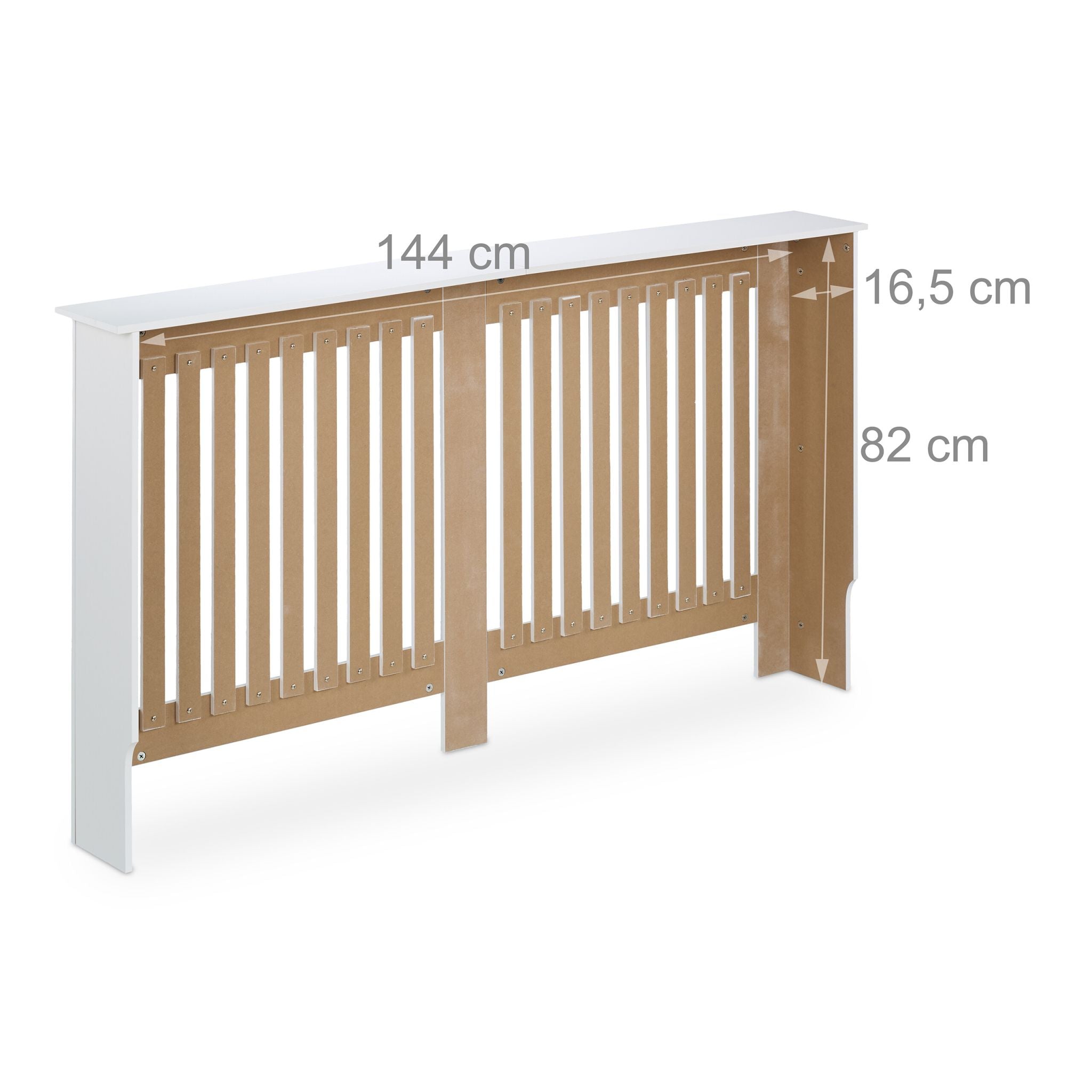 Heizkörperverkleidung Landhausstil Weiss von Relaxdays