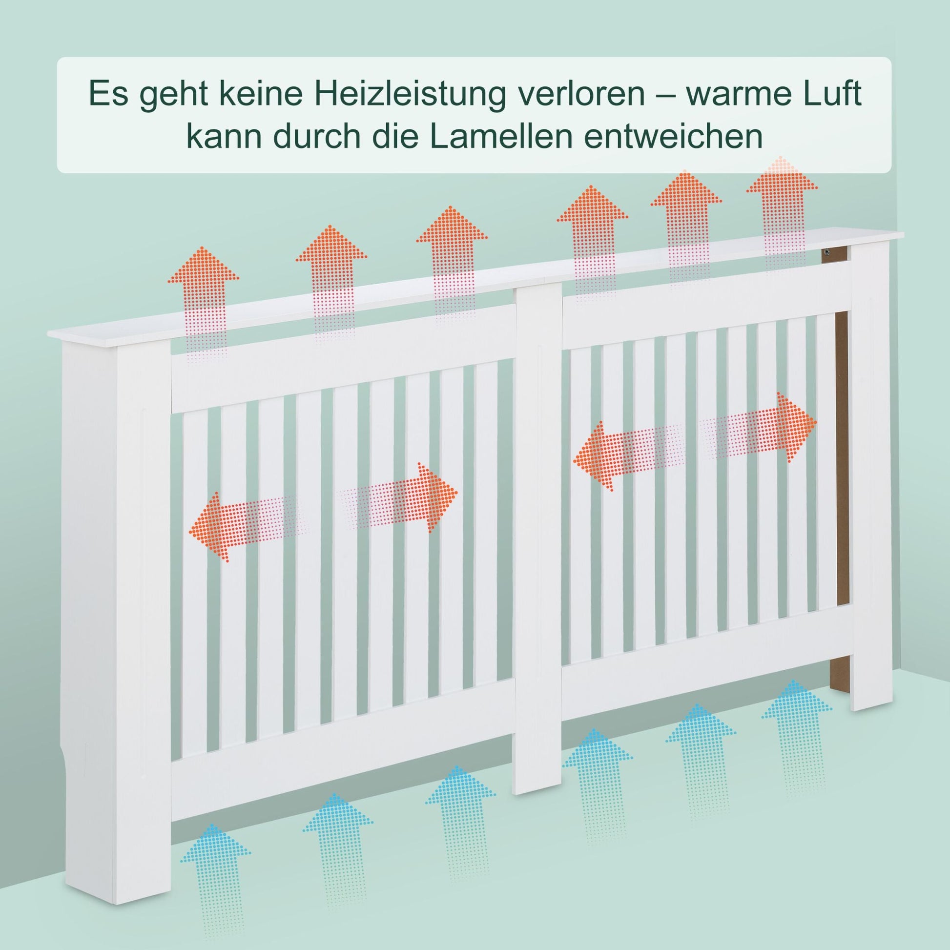 Heizkörperverkleidung Landhausstil Weiss von Relaxdays