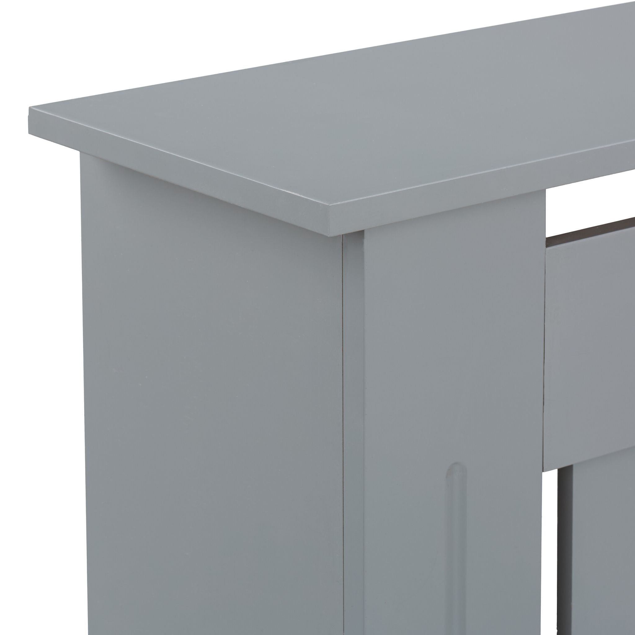 Heizkörperverkleidung Landhausstil Grau von Relaxdays