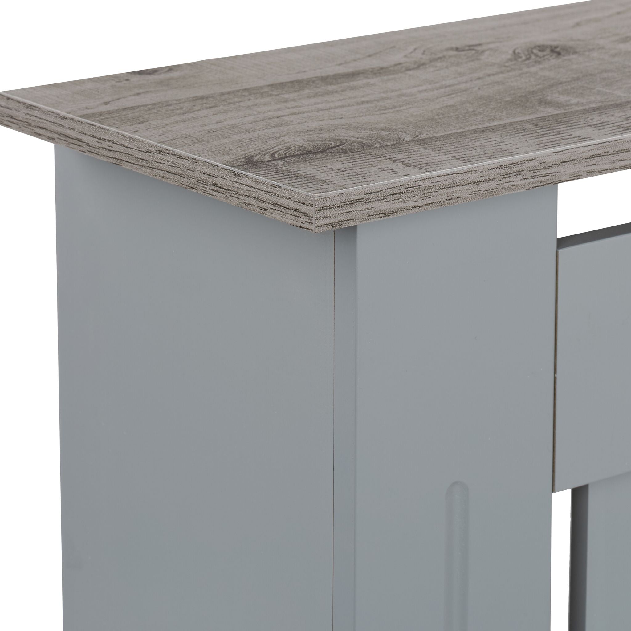 Heizkörperverkleidung m. Holzoptikablage Braun-Grau von Relaxdays