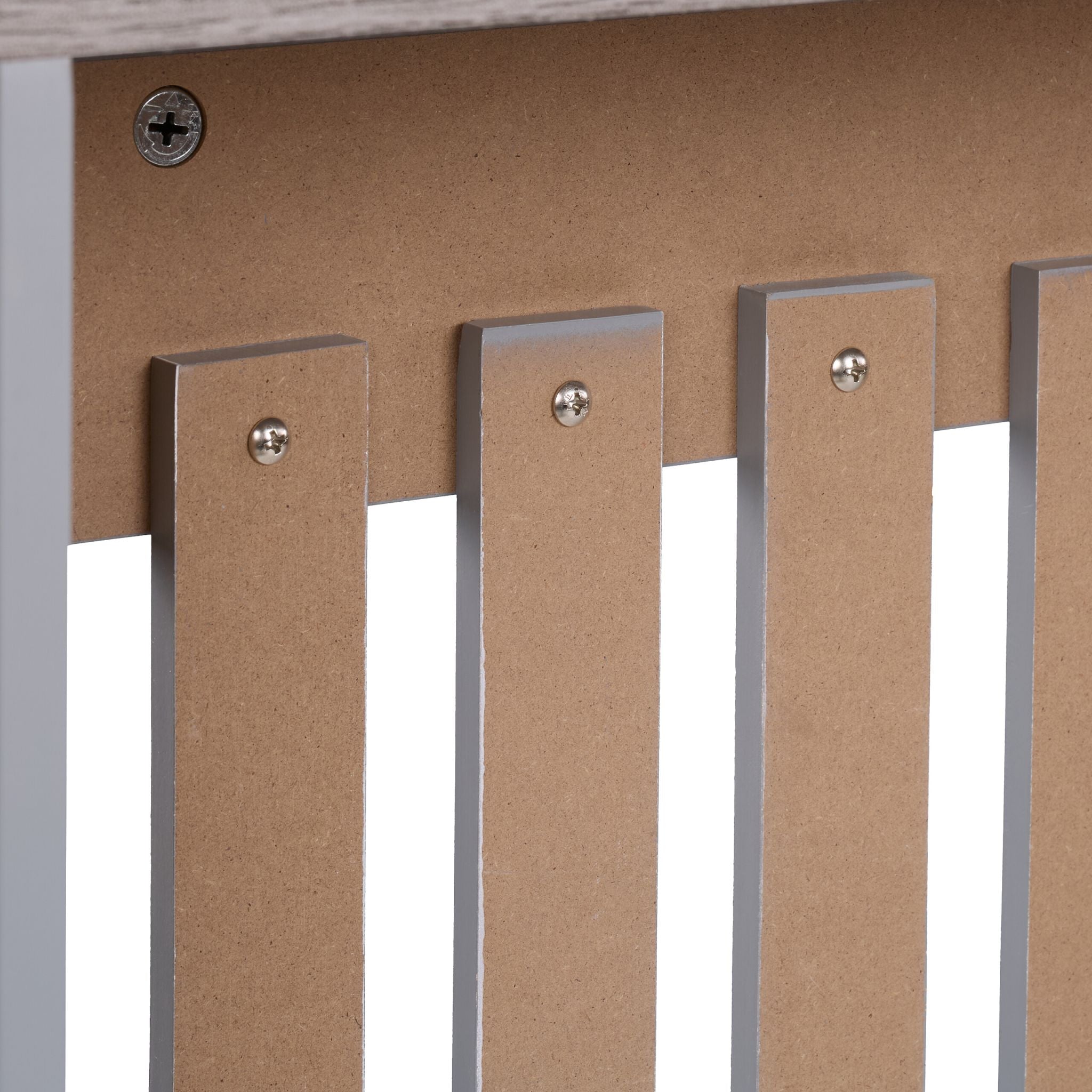Heizkörperverkleidung m. Holzoptikablage Braun-Grau von Relaxdays