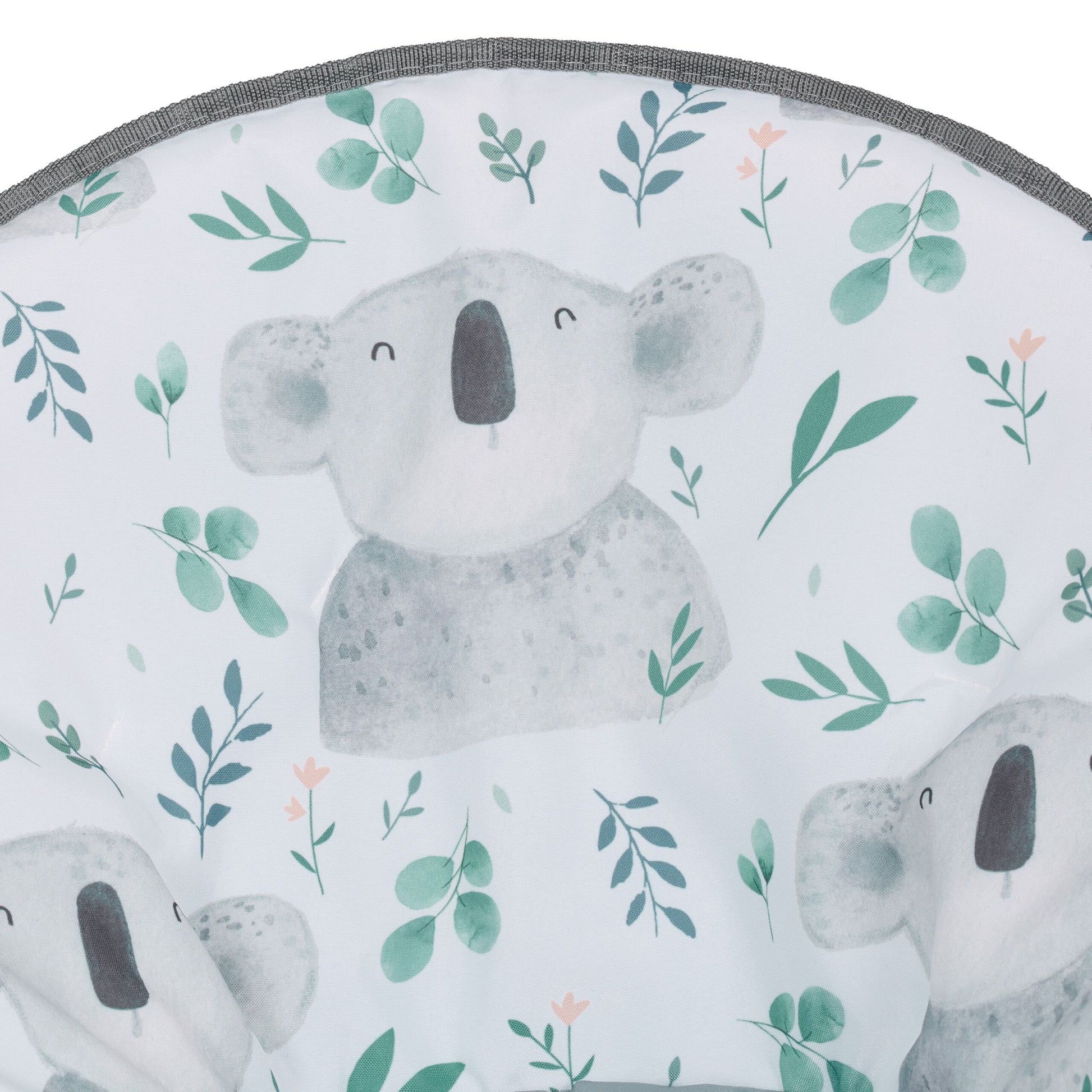 Faltbarer Moonchair für Kinder Weiss-Dunkelgrün-Grau von Relaxdays
