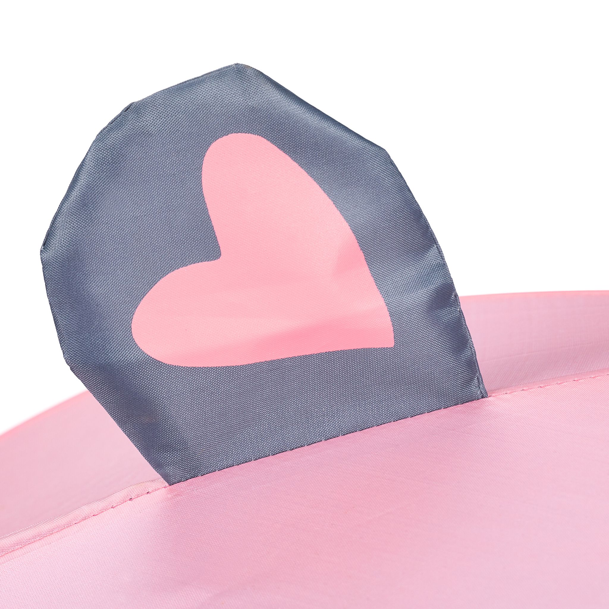 Kinder Klappstuhl mit Motiv Rosa-Schwarz-Grau von Relaxdays