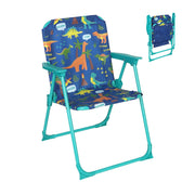 Kinder Klappstuhl mit Motiv Blau-Rosa-Türkis von Relaxdays