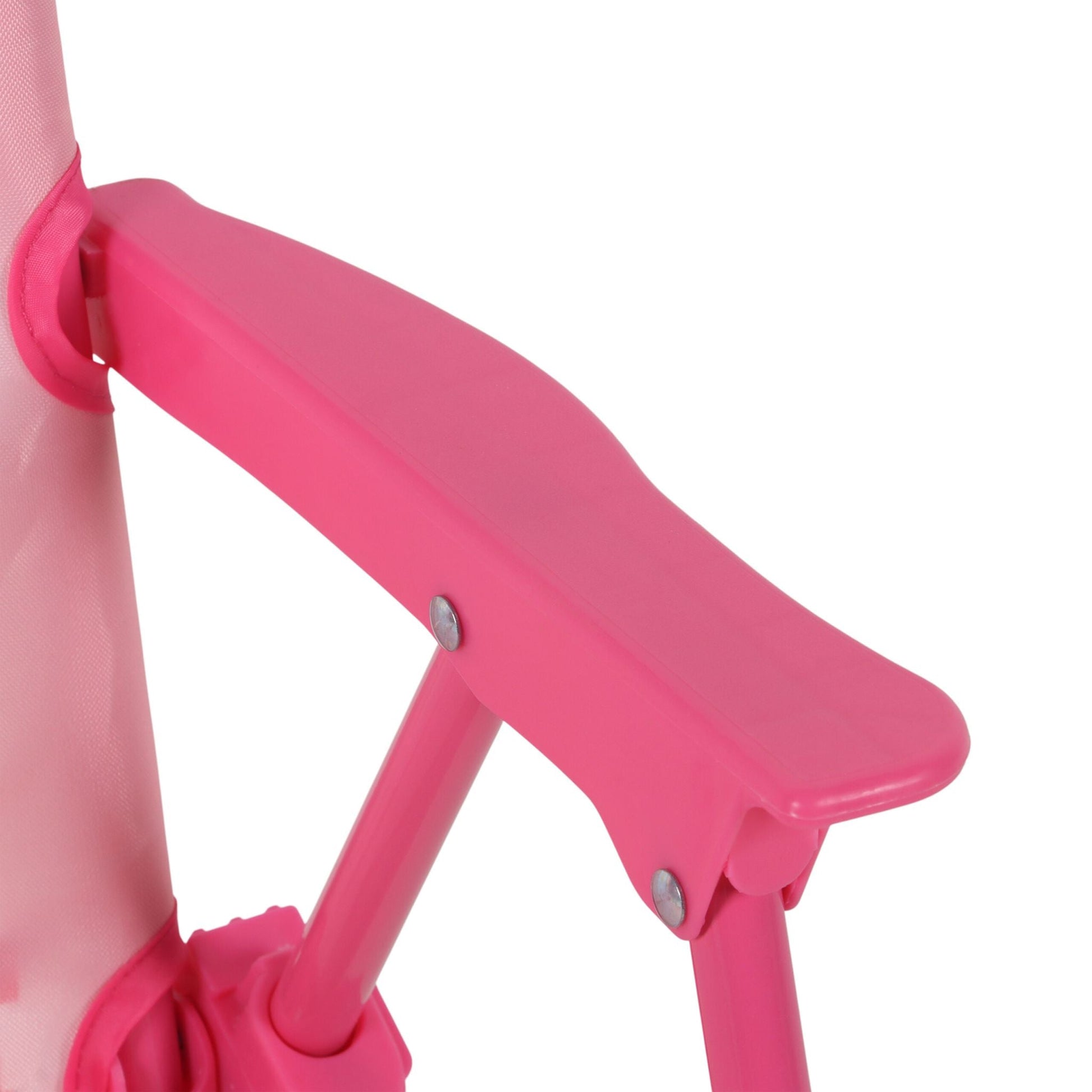 Kinder Klappstuhl mit Motiv Weiss-Pink-Rosa von Relaxdays