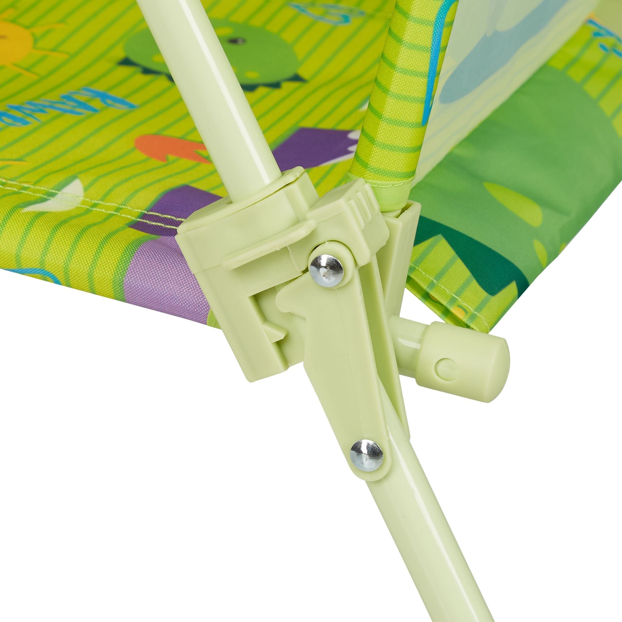 Kinder Klappstuhl mit Motiv Dunkelgrün-Gelb-Grün von Relaxdays