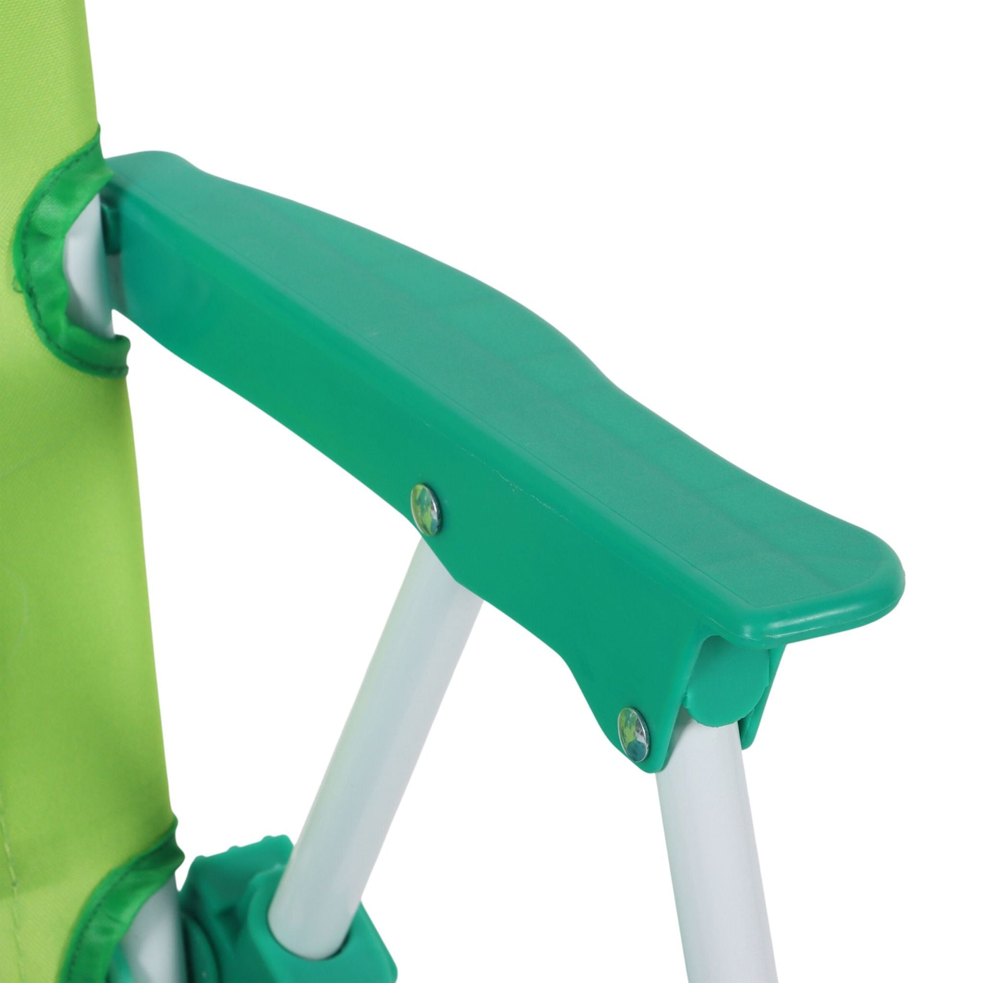 Kinder Klappstuhl mit Motiv Weiss-Dunkelgrün-Grün von Relaxdays