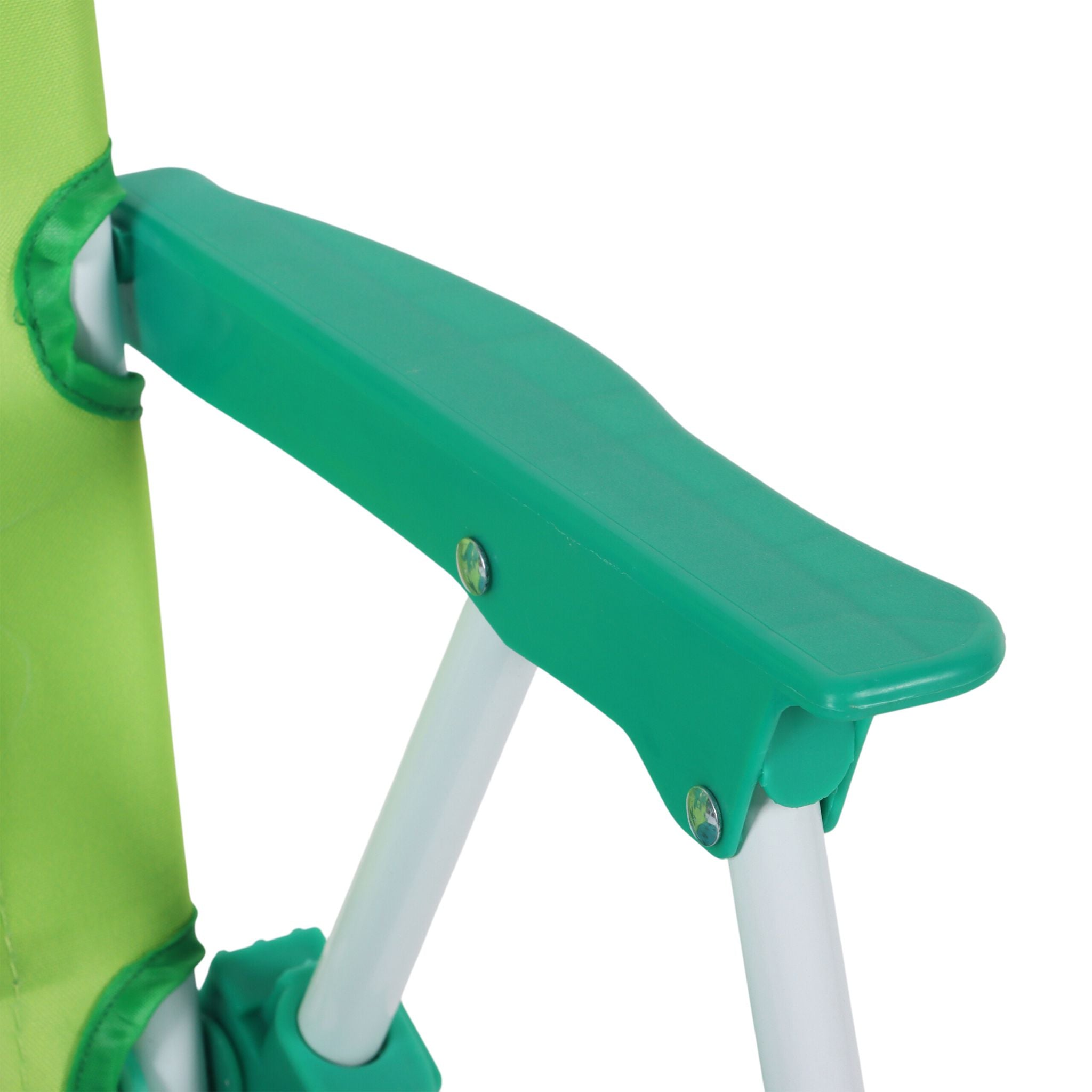 Kinder Klappstuhl mit Motiv Weiss-Dunkelgrün-Grün von Relaxdays